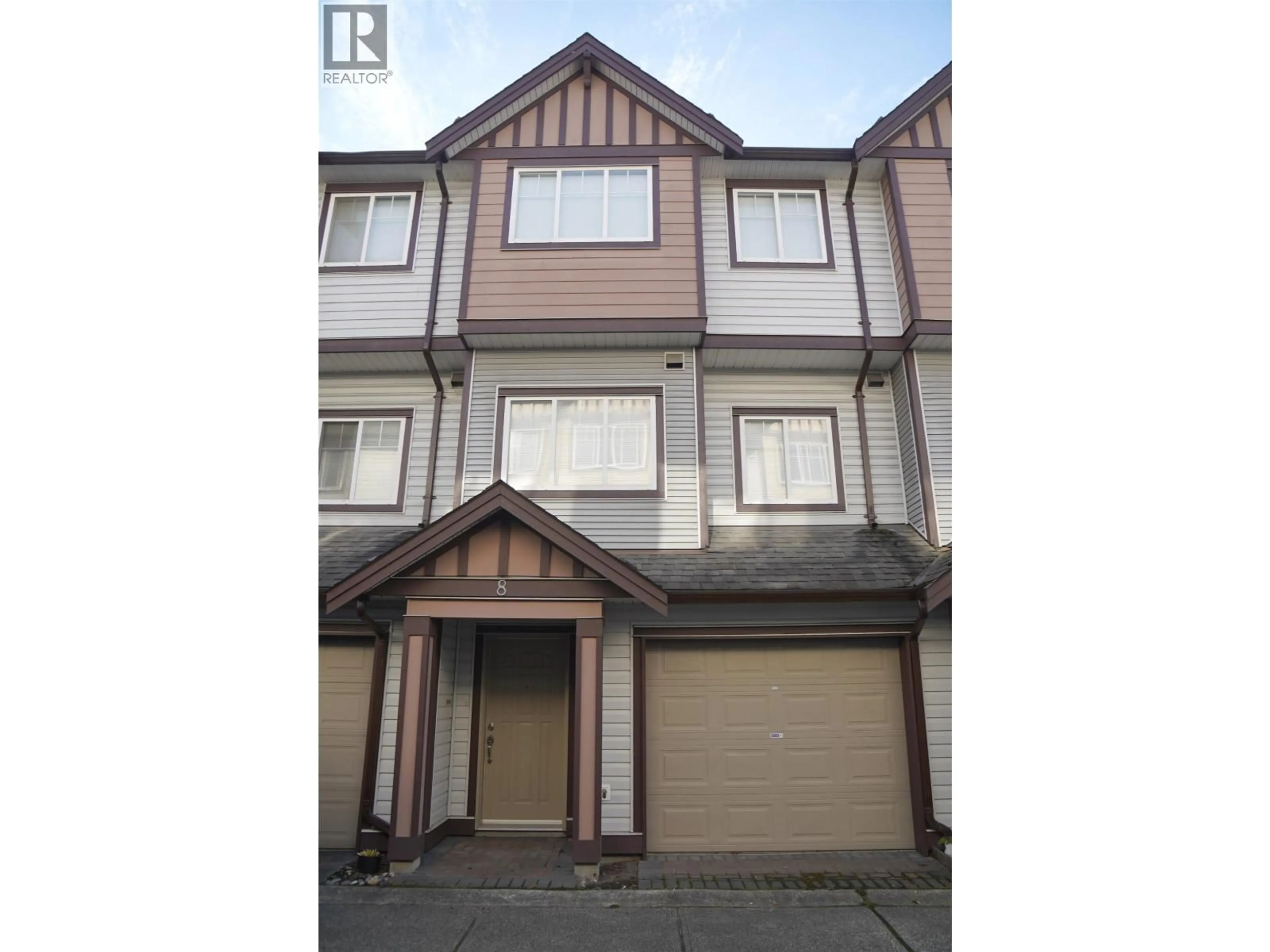A pic from outside/outdoor area/front of a property/back of a property/a pic from drone, street for 8 - 7700 ABERCROMBIE DRIVE, Richmond British Columbia V6Y3X8
