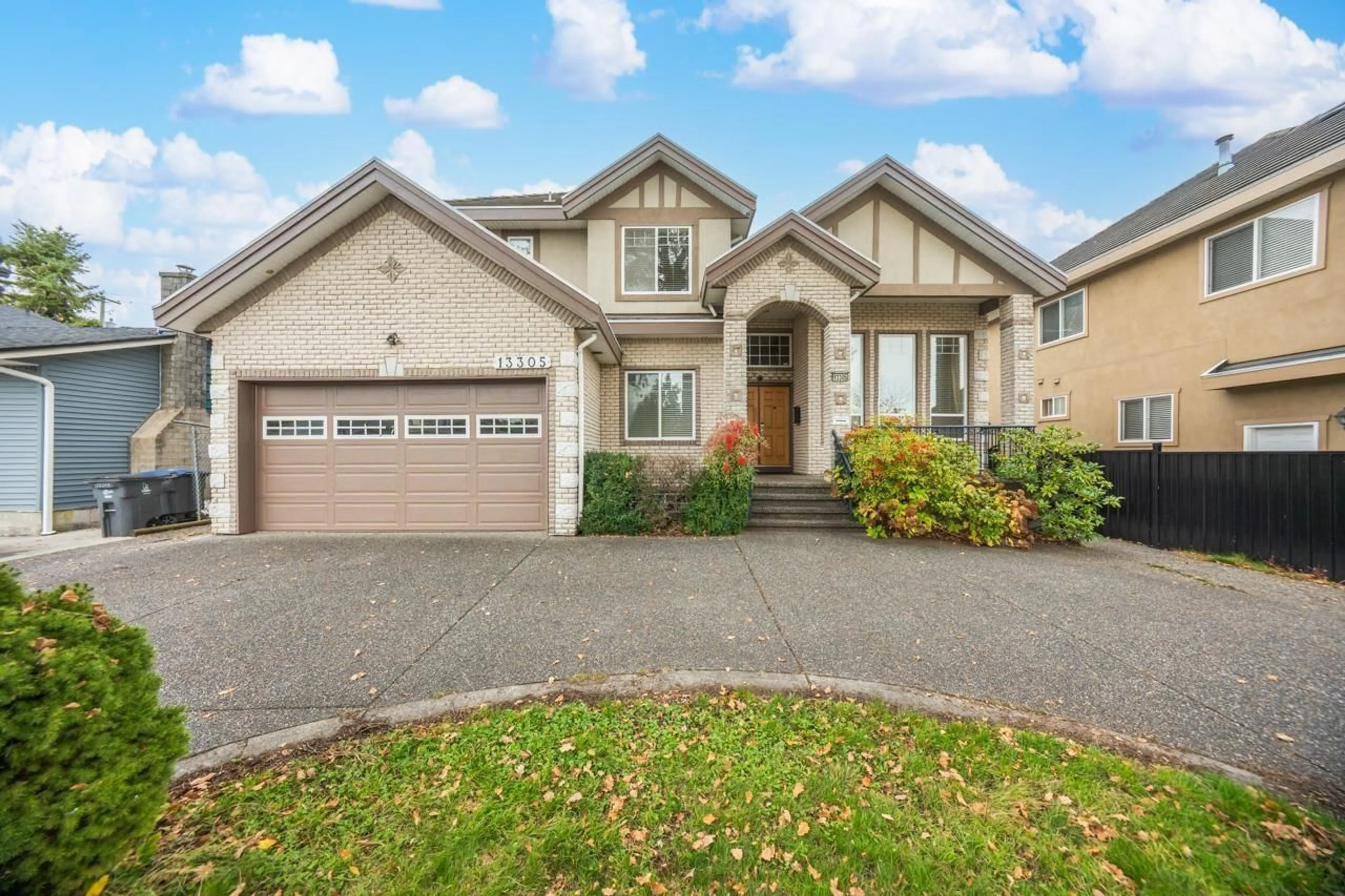 Home with brick exterior material, street for 13305 87B, Surrey British Columbia V3W6B9