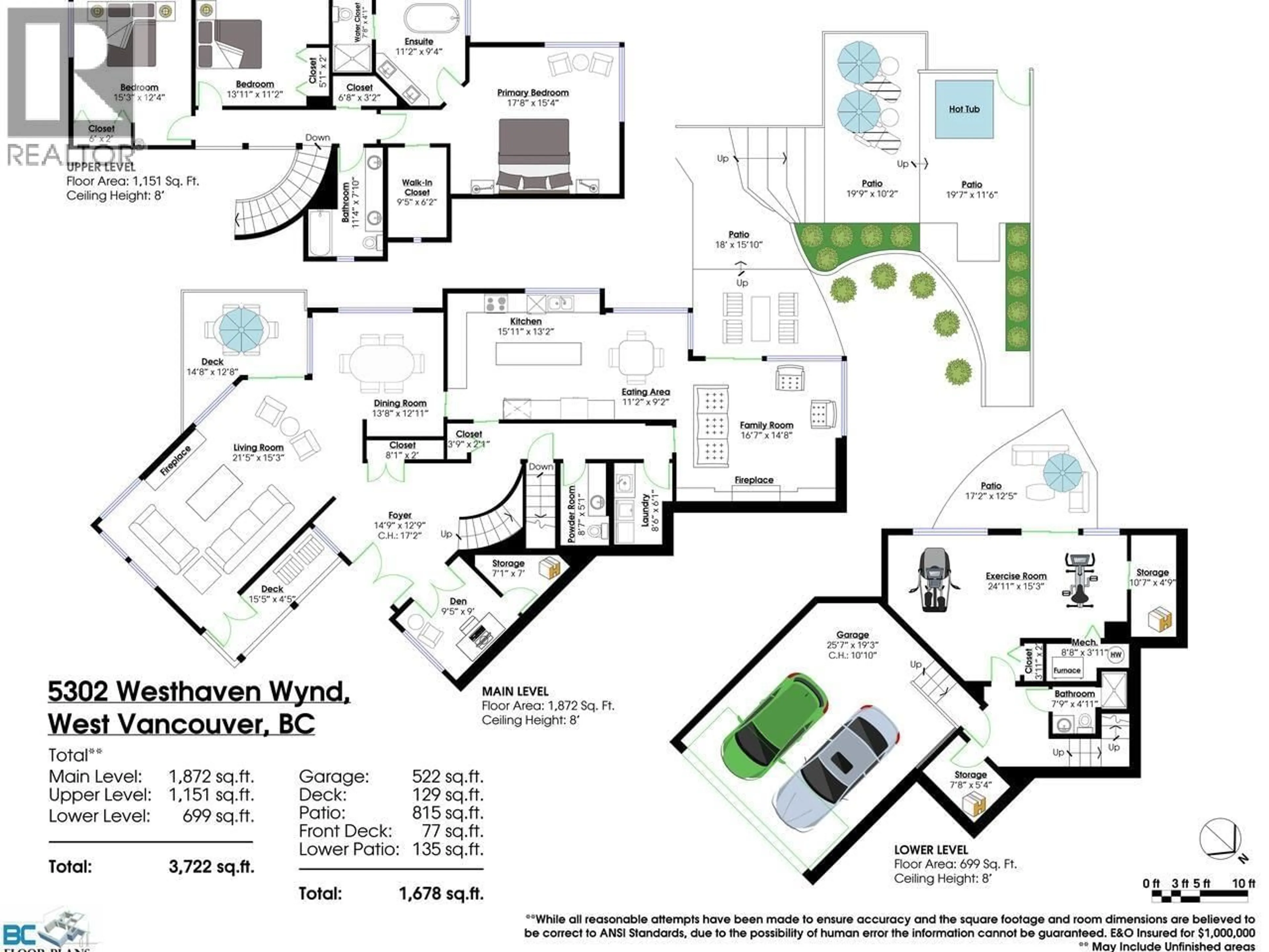 Floor plan for 5302 WESTHAVEN WYND, West Vancouver British Columbia V7W3E8
