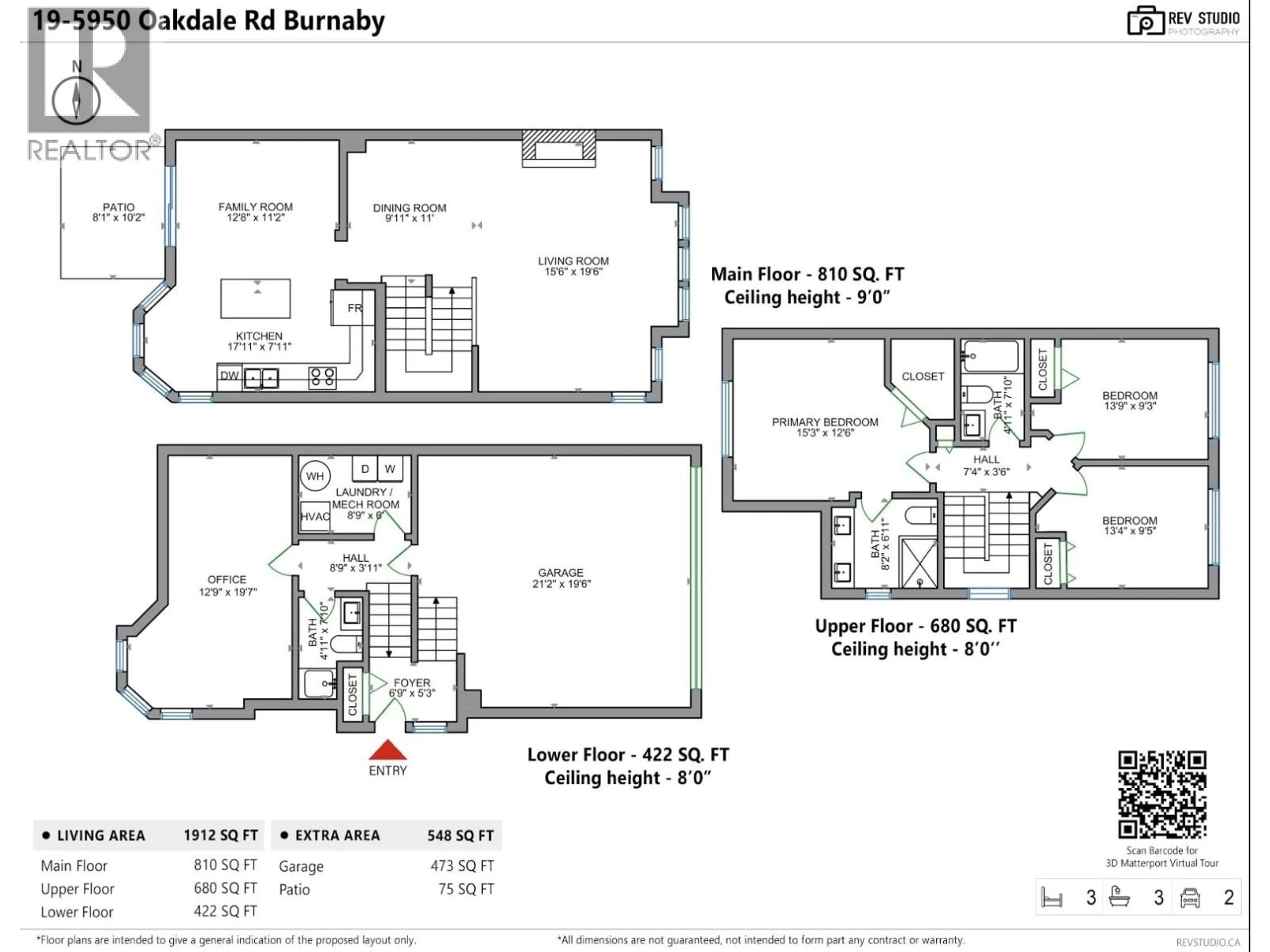 Floor plan for 19 - 5950 OAKDALE ROAD, Burnaby British Columbia V5H4R5