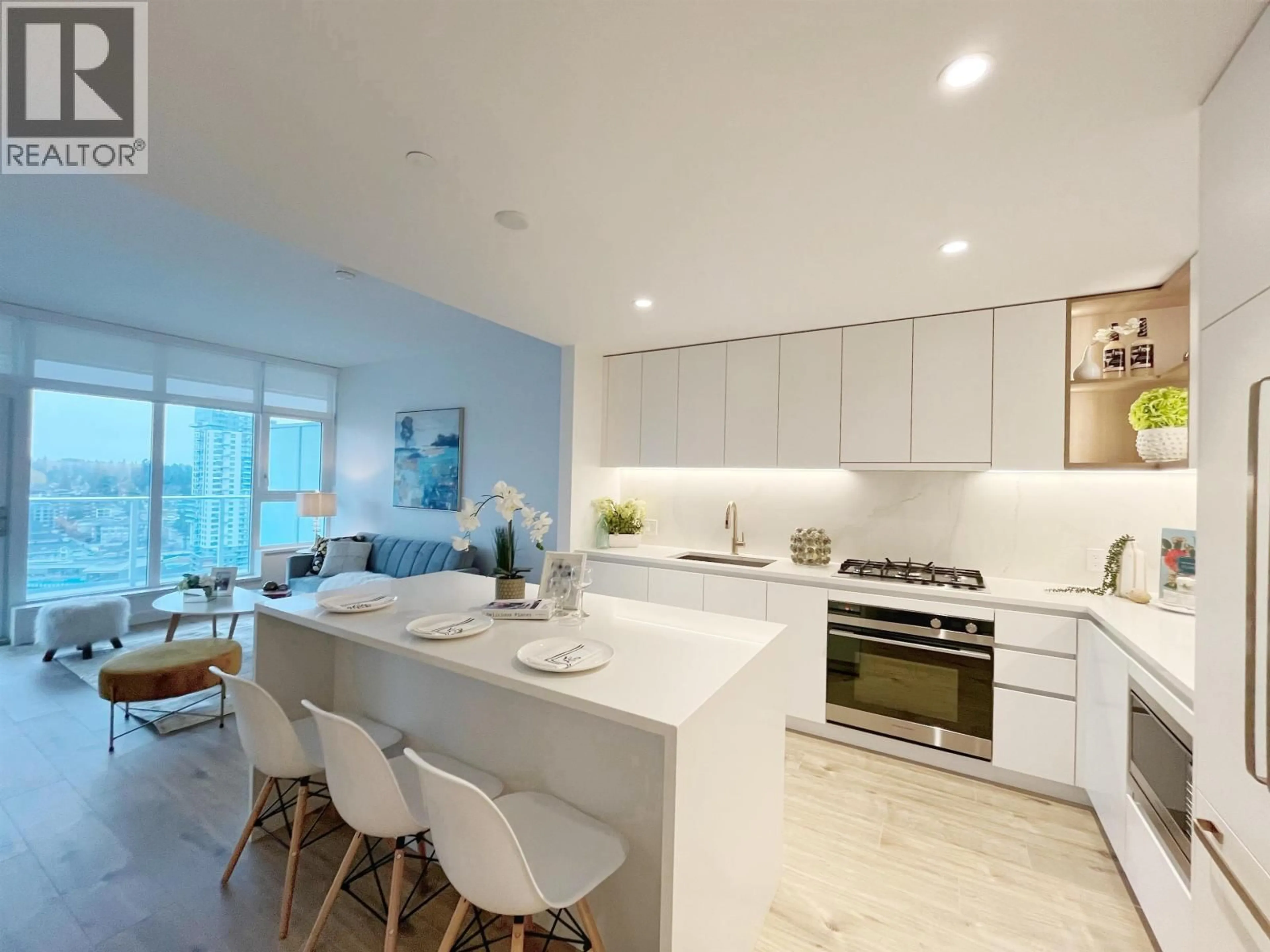 Open concept kitchen, ceramic/tile floor for 2103 - 720 FARROW STREET, Coquitlam British Columbia V3J0P3