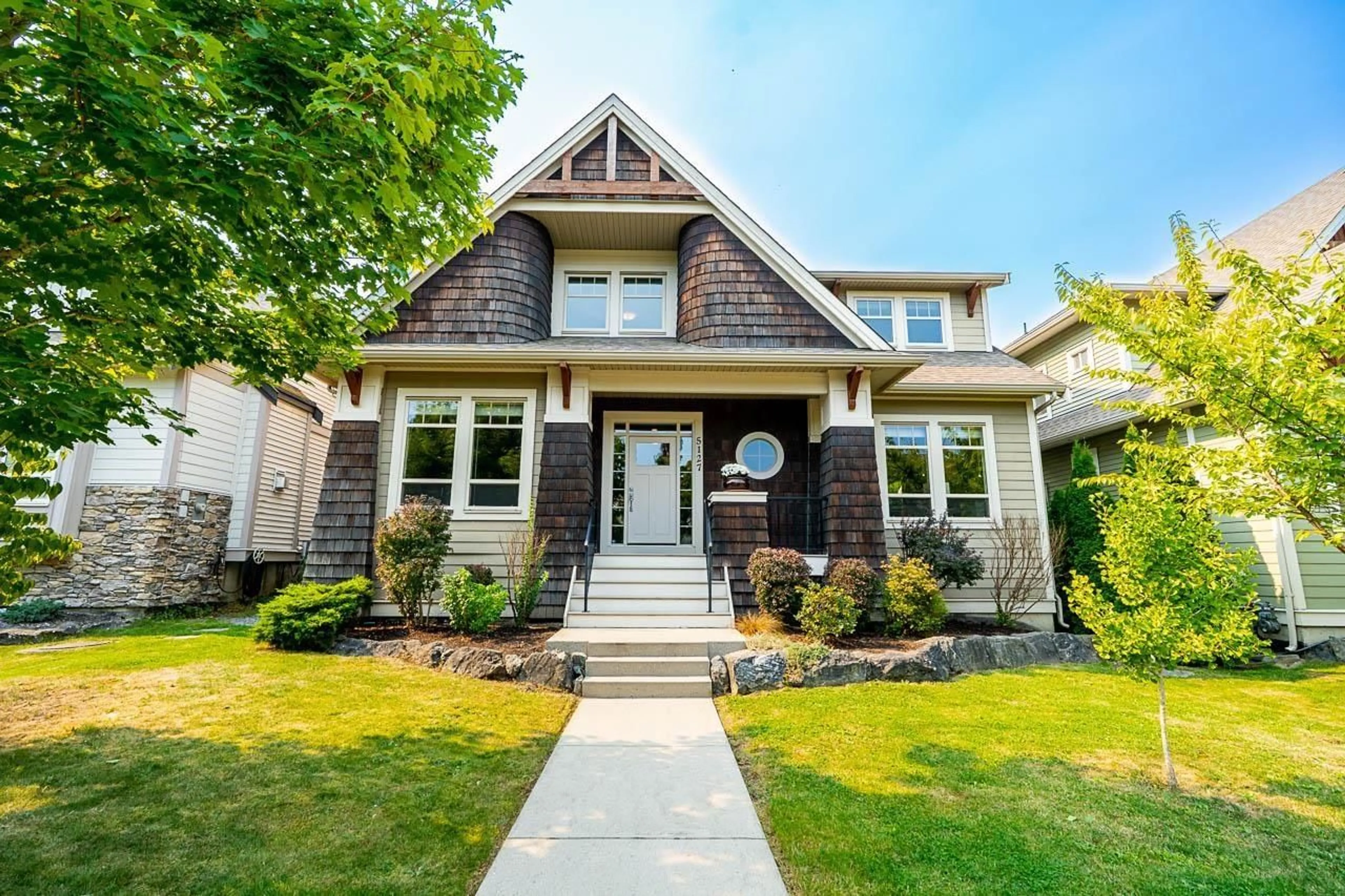 Home with brick exterior material, street for 5127 223, Langley British Columbia V2Y2T9