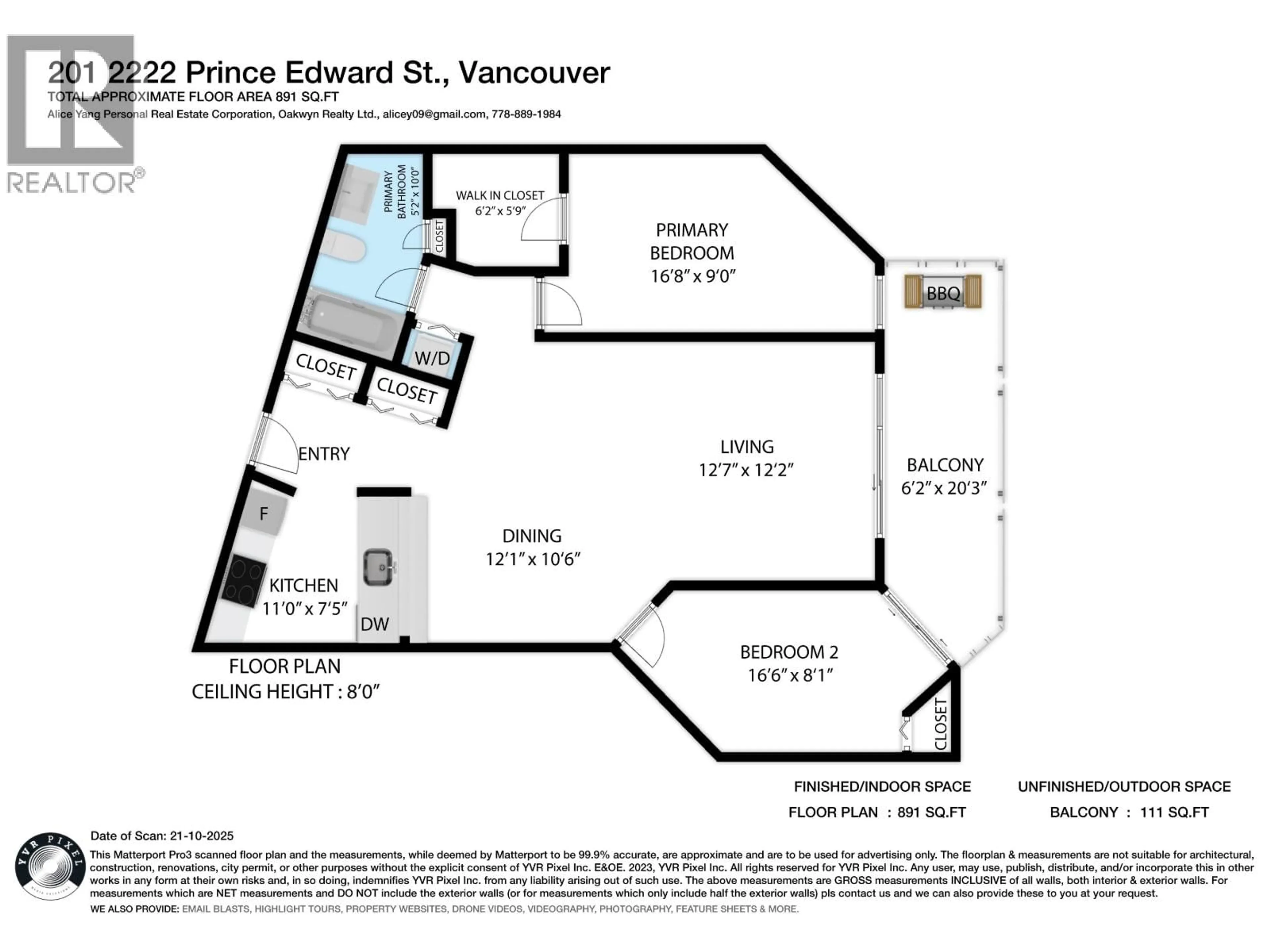 Floor plan for 201 - 2222 PRINCE EDWARD STREET, Vancouver British Columbia V5T4M6