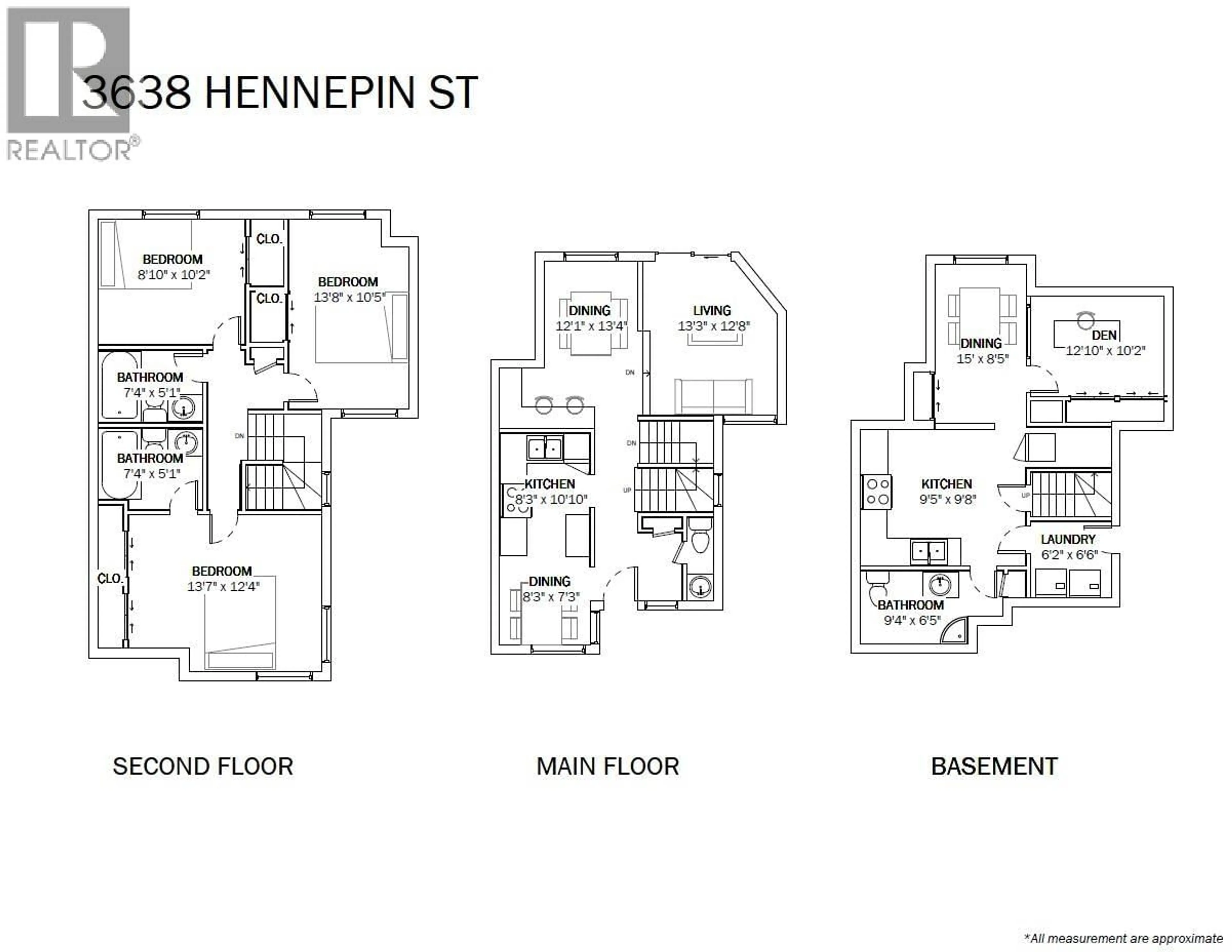 Floor plan for 3638 HENNEPIN AVENUE, Vancouver British Columbia V5S4C5
