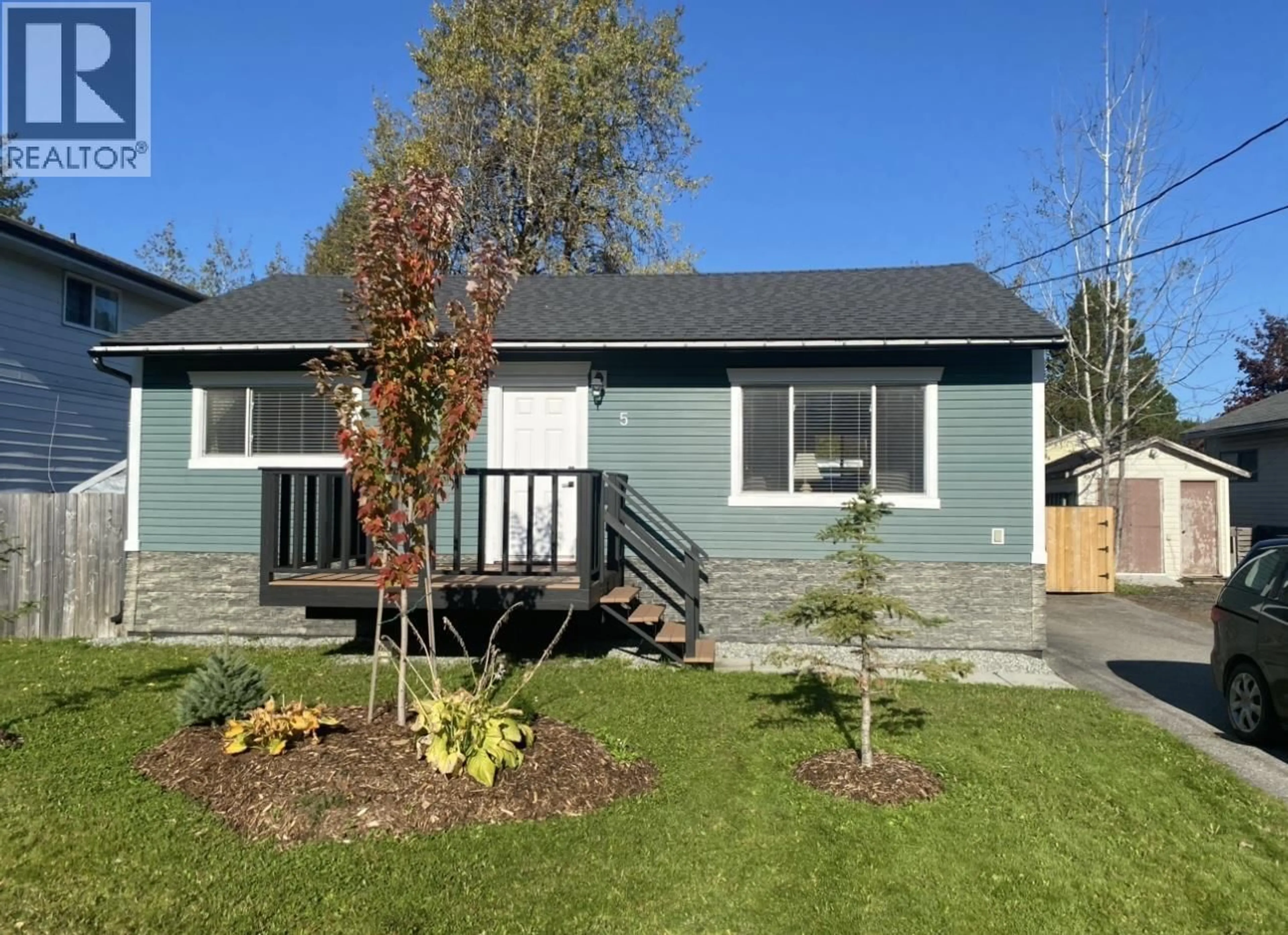Home with vinyl exterior material, street for 5 NADINA STREET, Kitimat British Columbia V8C2A3
