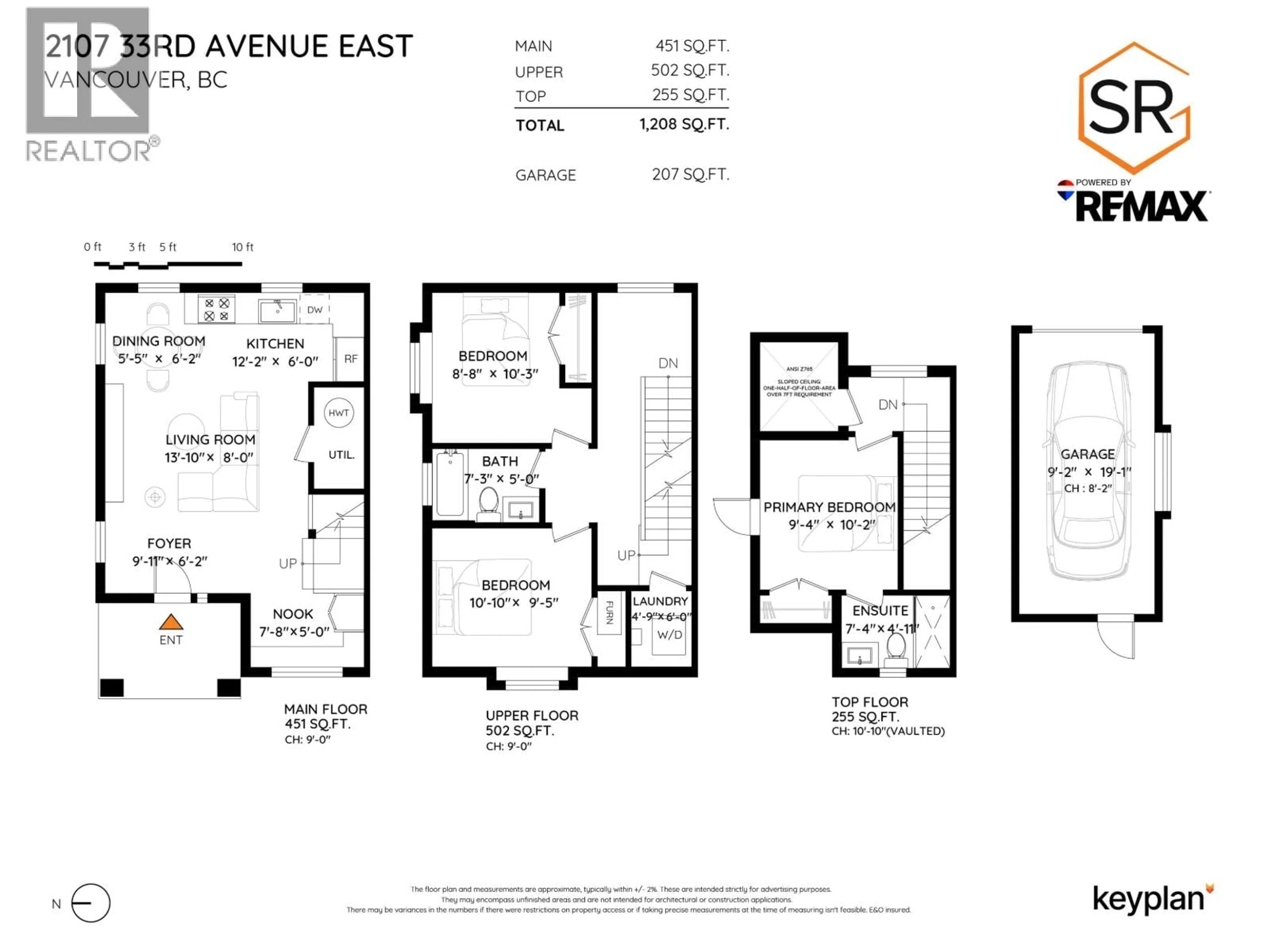 Floor plan for 2107 33RD AVENUE, Vancouver British Columbia V5N3E9
