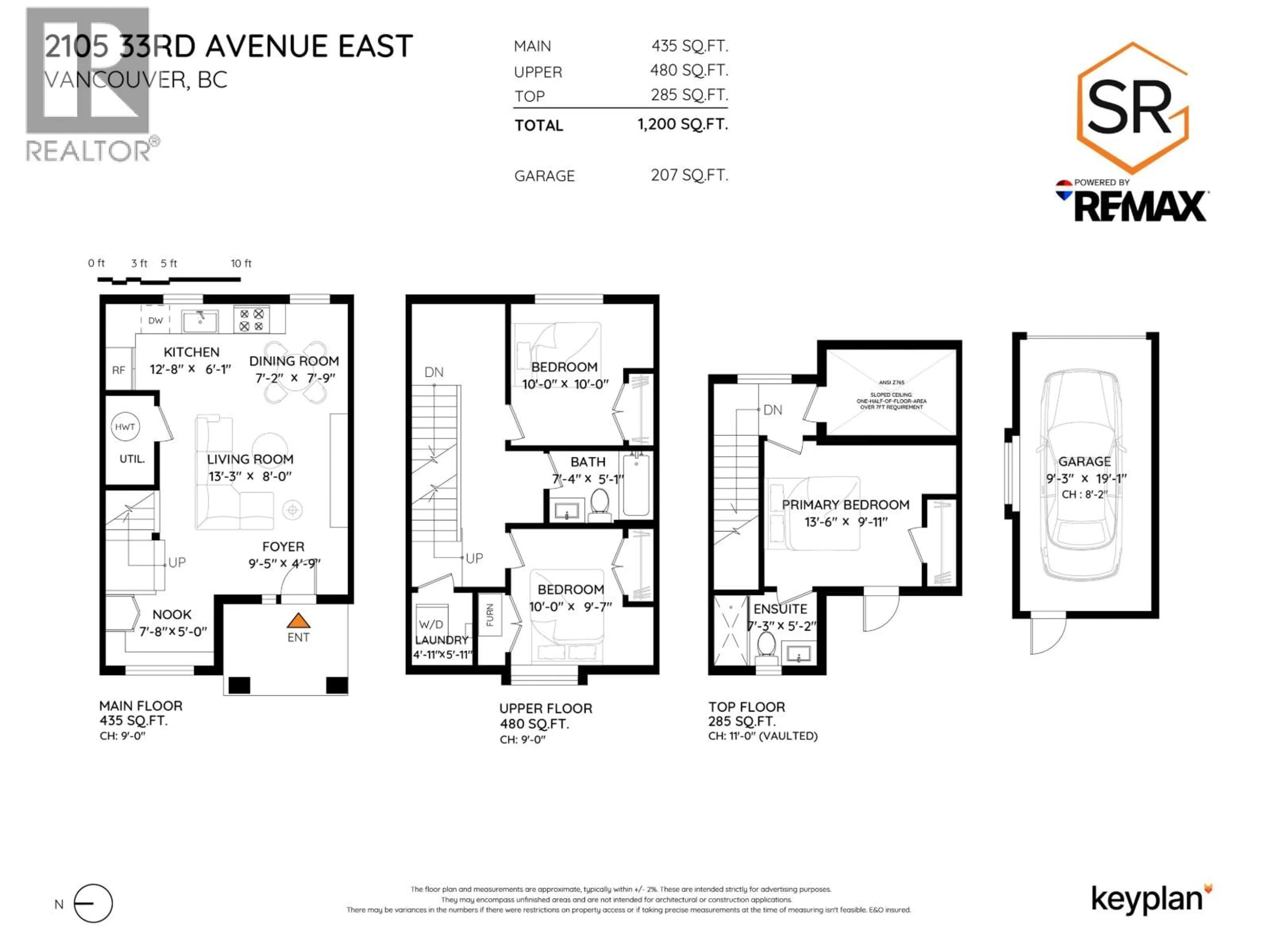 Floor plan for 2105 33RD AVENUE, Vancouver British Columbia V5N3E9