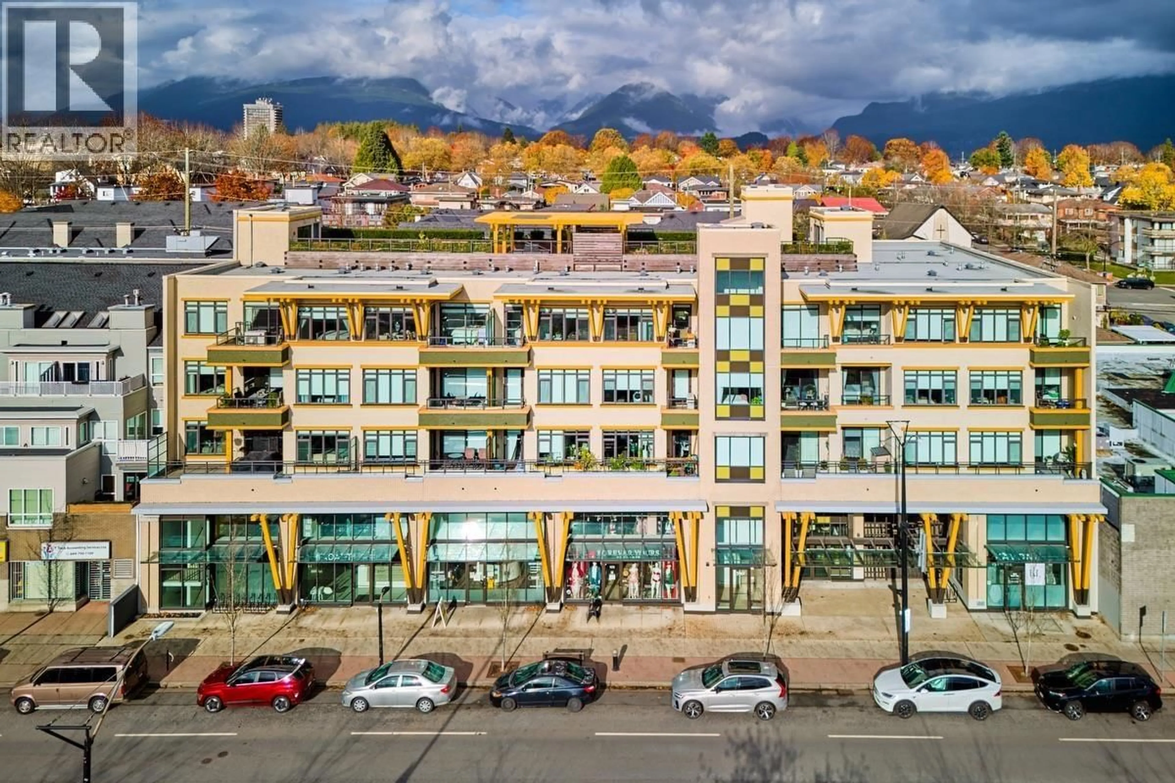 A pic from outside/outdoor area/front of a property/back of a property/a pic from drone, unknown for 205 - 3971 HASTINGS STREET, Burnaby British Columbia V5C2H8
