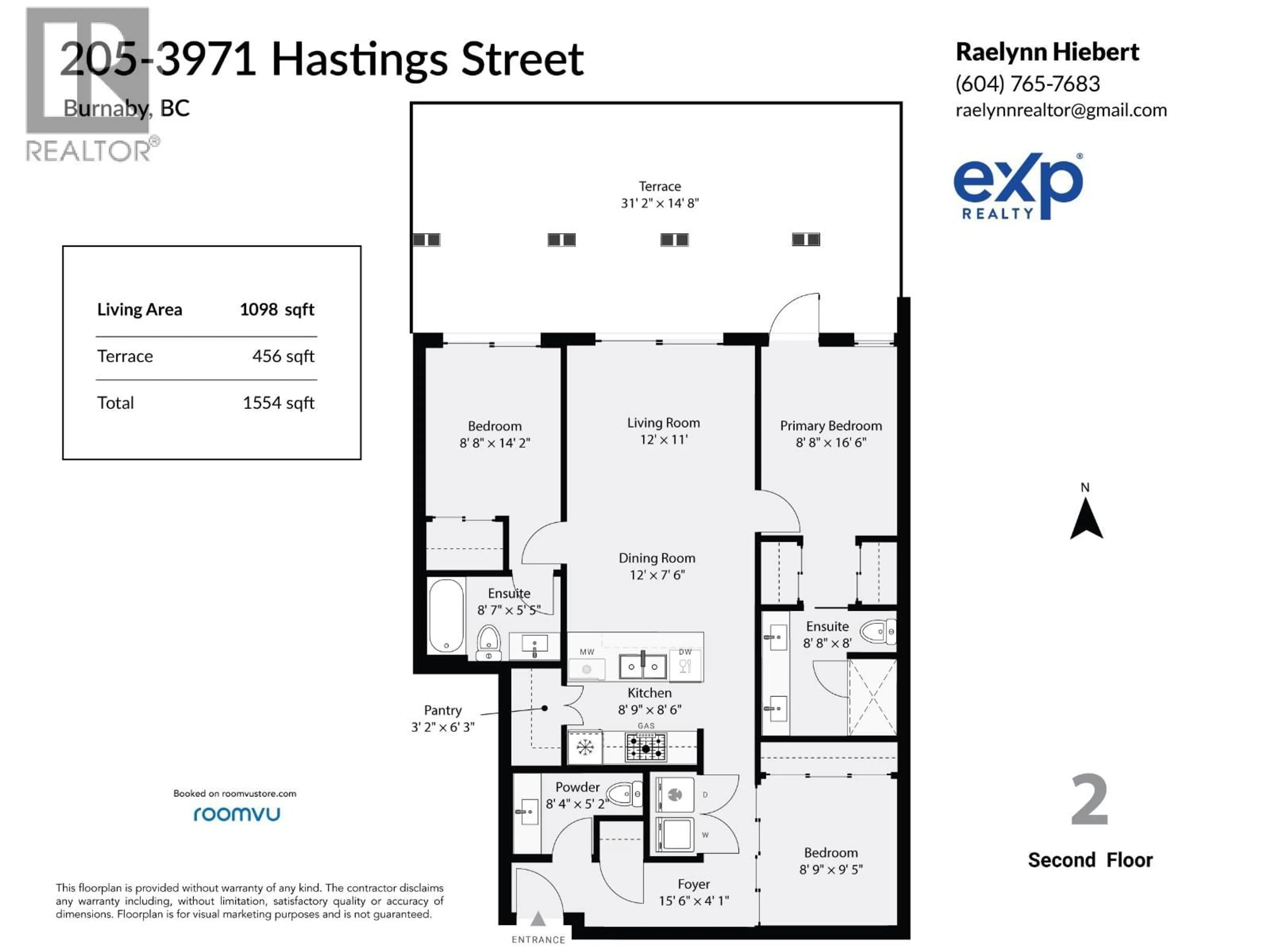 Floor plan for 205 - 3971 HASTINGS STREET, Burnaby British Columbia V5C2H8