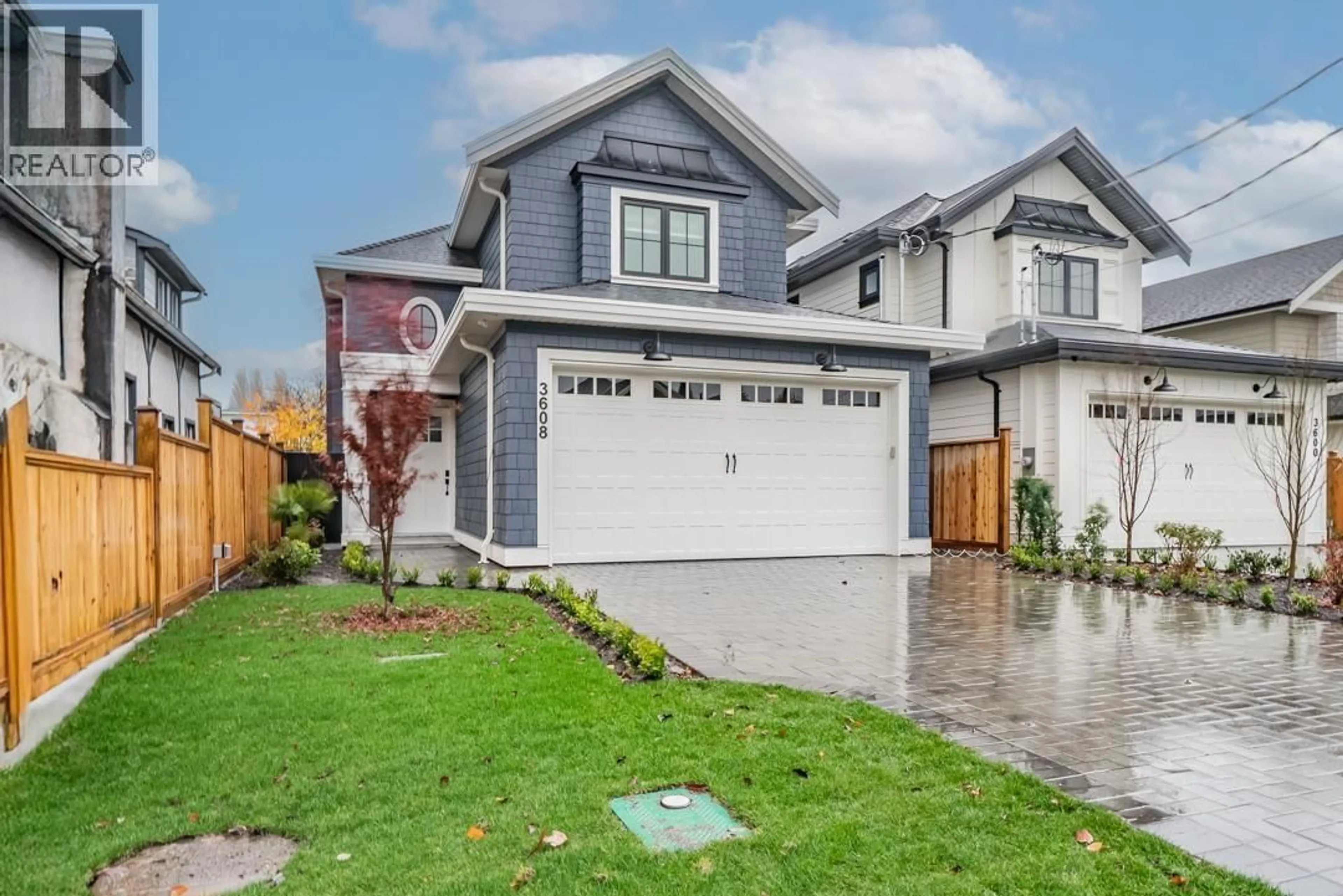 Home with vinyl exterior material, street for 3608 PLEASANT STREET, Richmond British Columbia V7E2P8