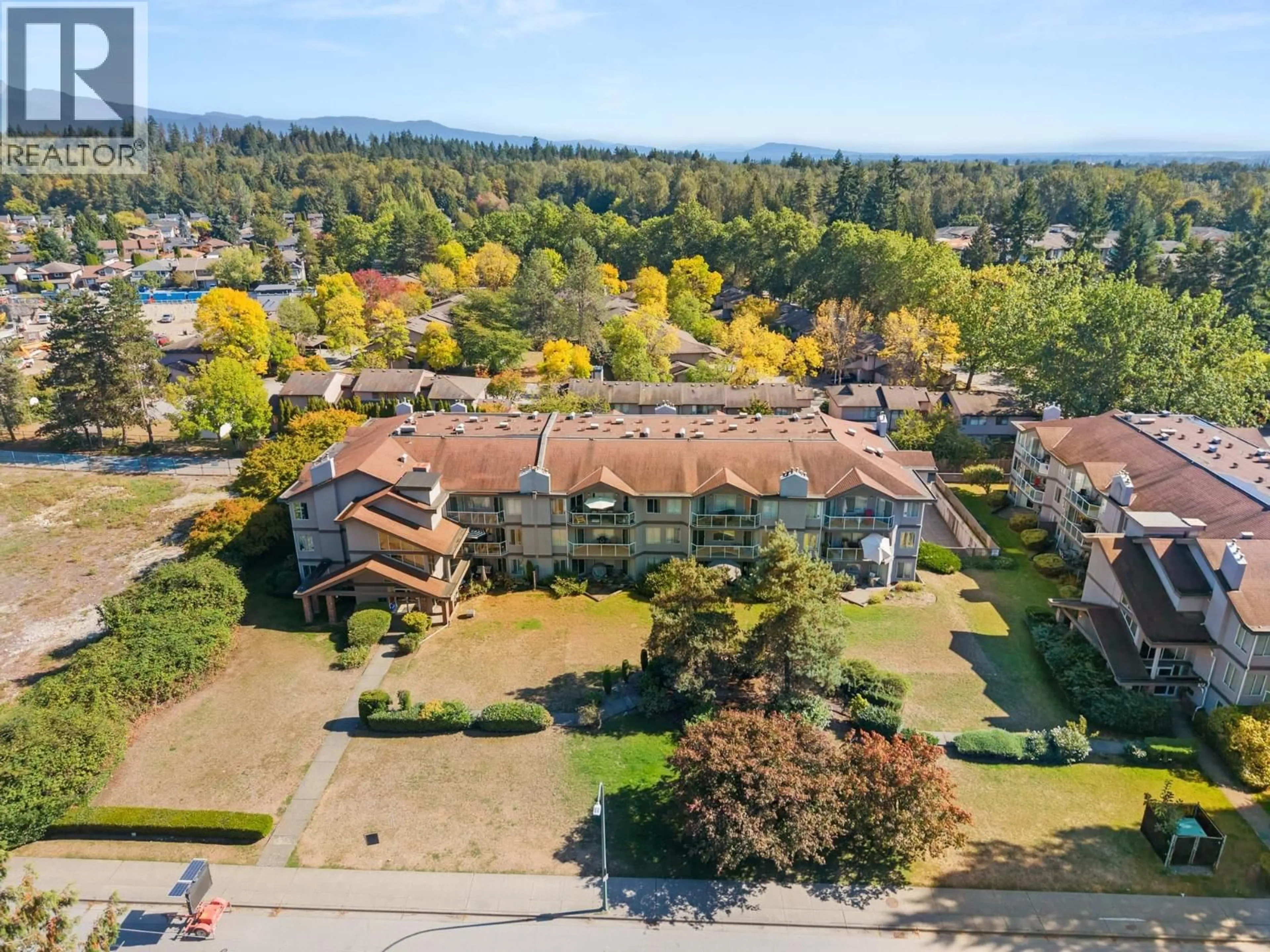A pic from outside/outdoor area/front of a property/back of a property/a pic from drone, mountain view for 207 - 1171 PIPELINE ROAD, Coquitlam British Columbia V3B4R9