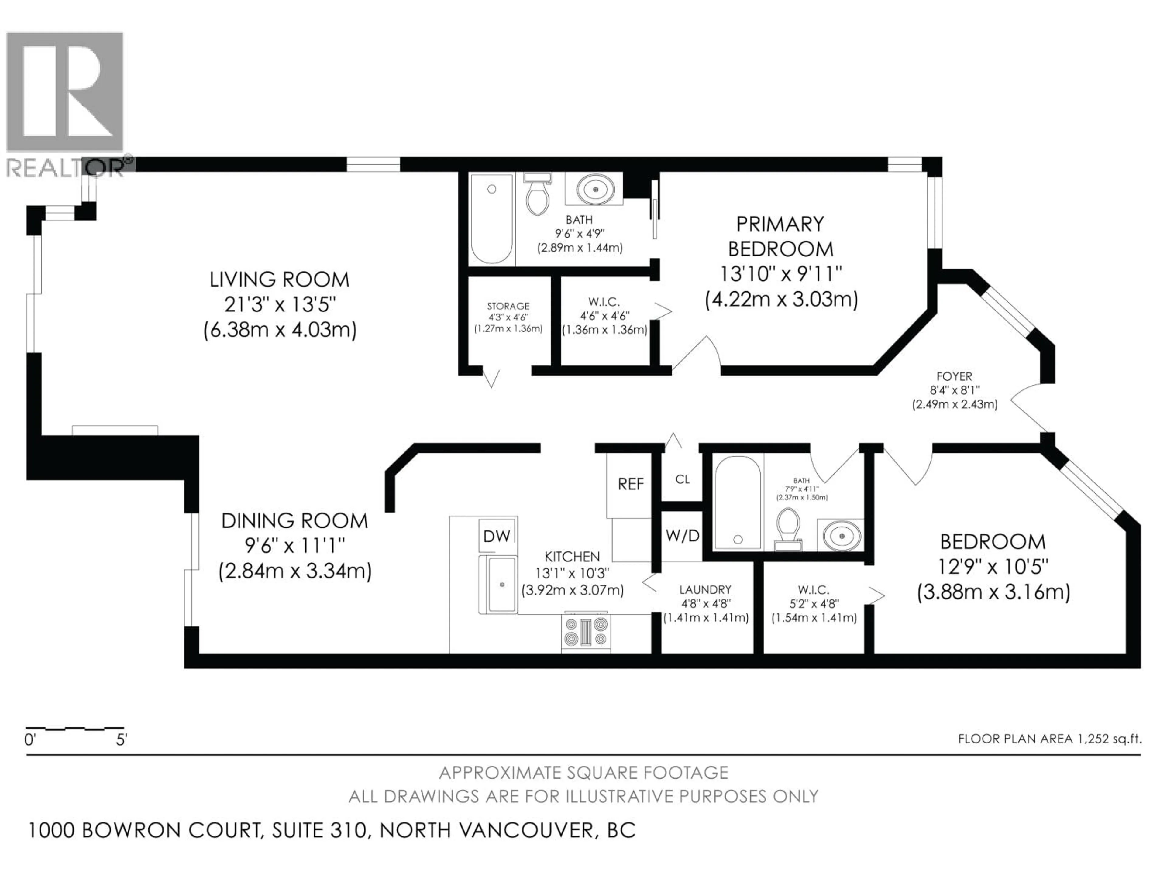 Floor plan for 310 - 1000 BOWRON COURT, North Vancouver British Columbia V7H2V8