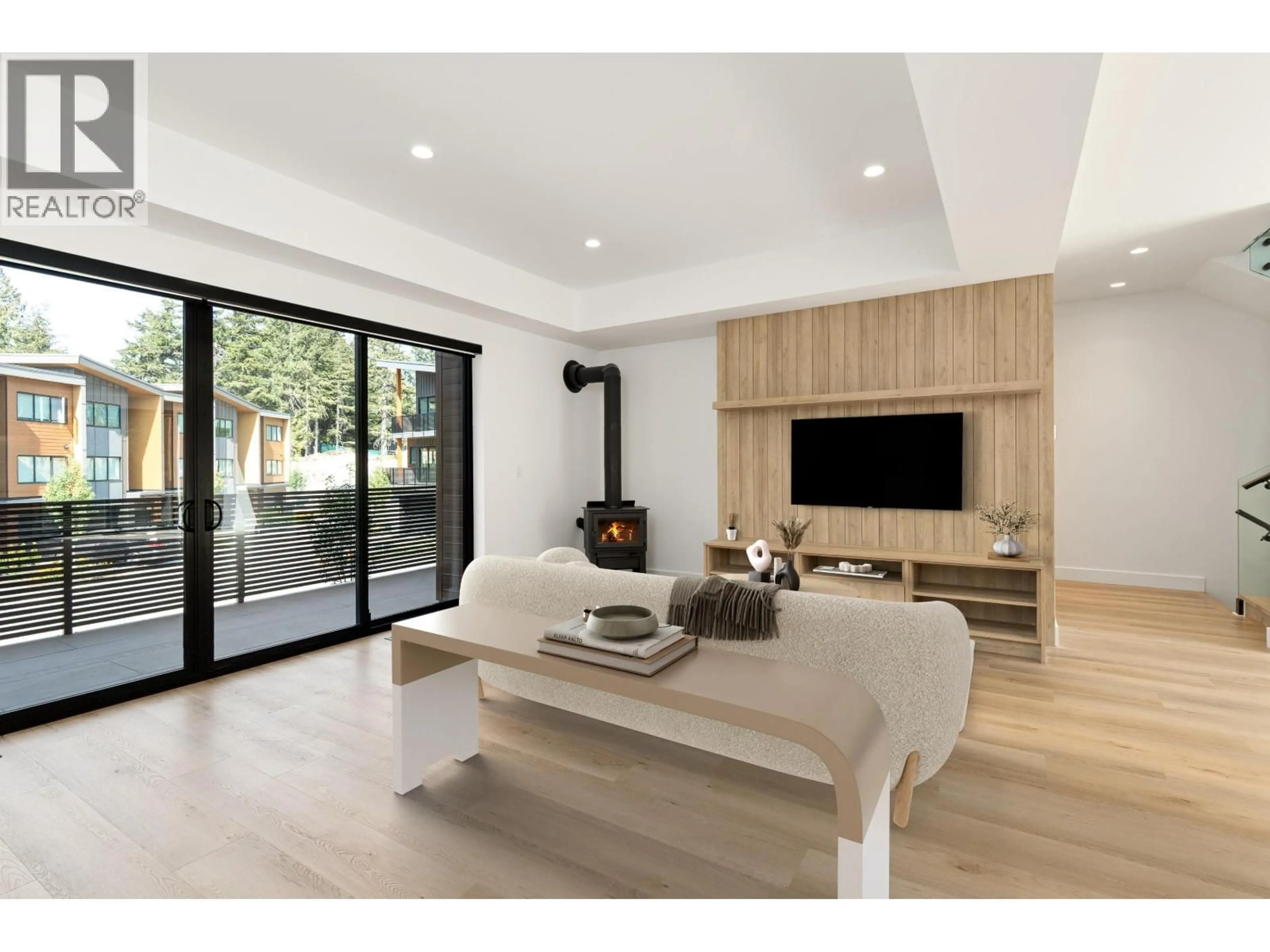 Living room with furniture, wood/laminate floor for 15 - 2077 GARIBALDI WAY, Whistler British Columbia V8E0A6