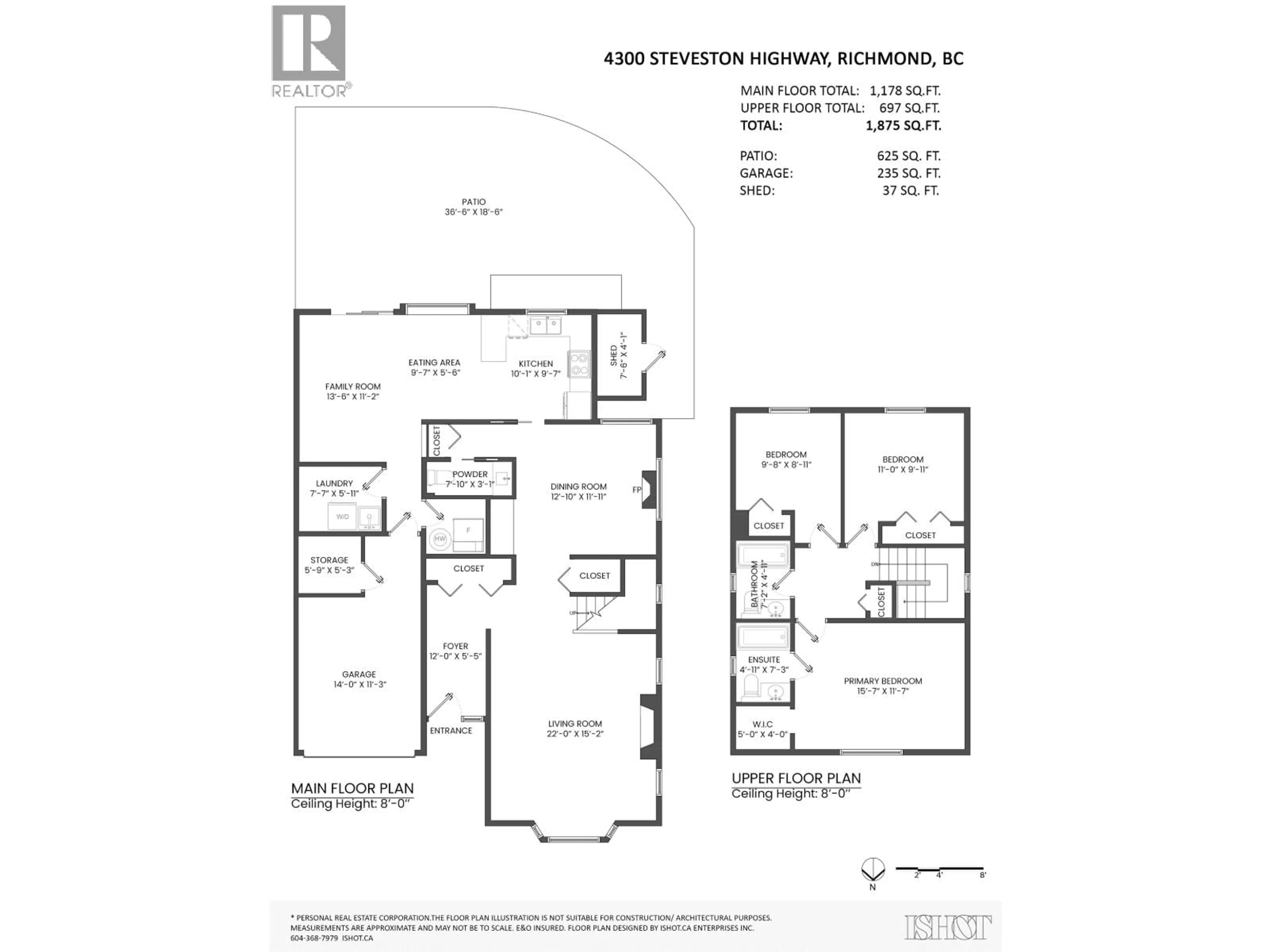 Floor plan for 4300 STEVESTON HIGHWAY, Richmond British Columbia V7E2K3
