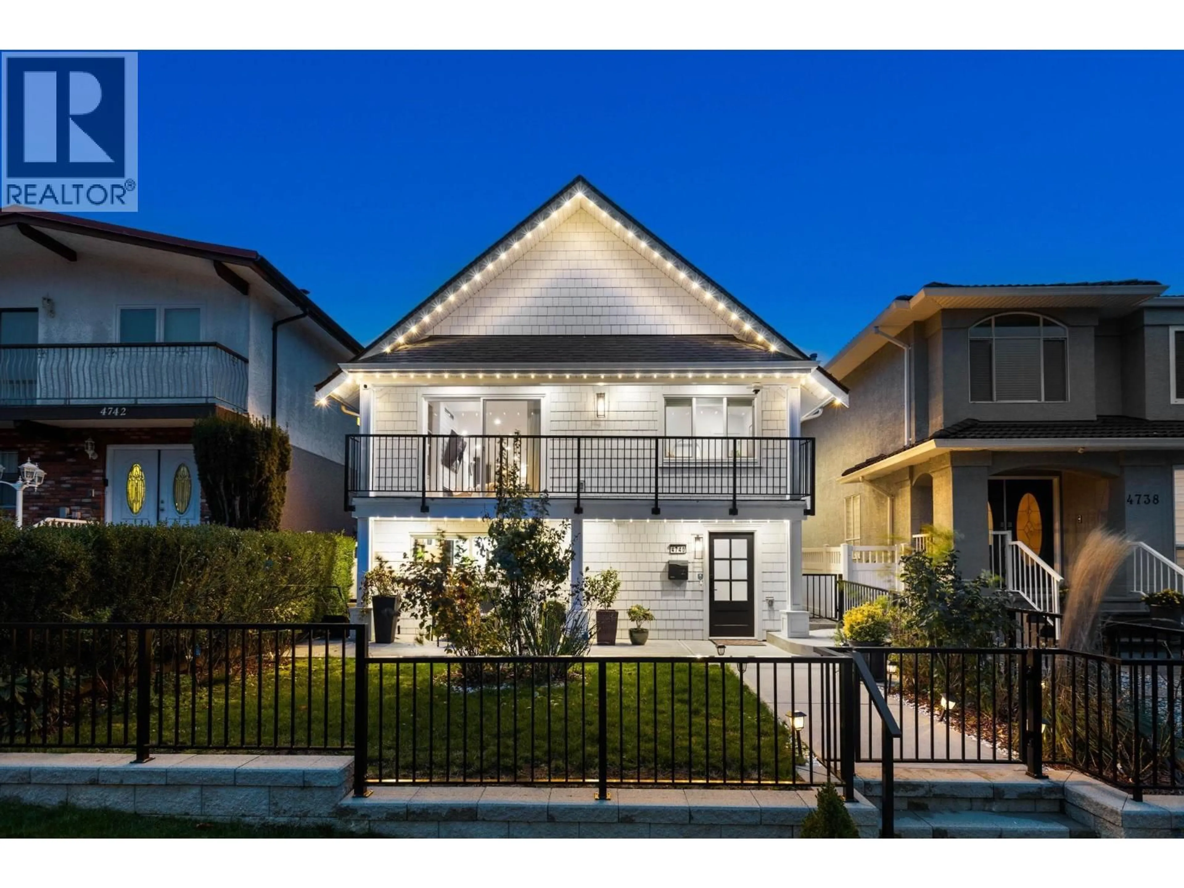 Home with vinyl exterior material, street for 4740 ALBERT STREET, Burnaby British Columbia V5C2G9