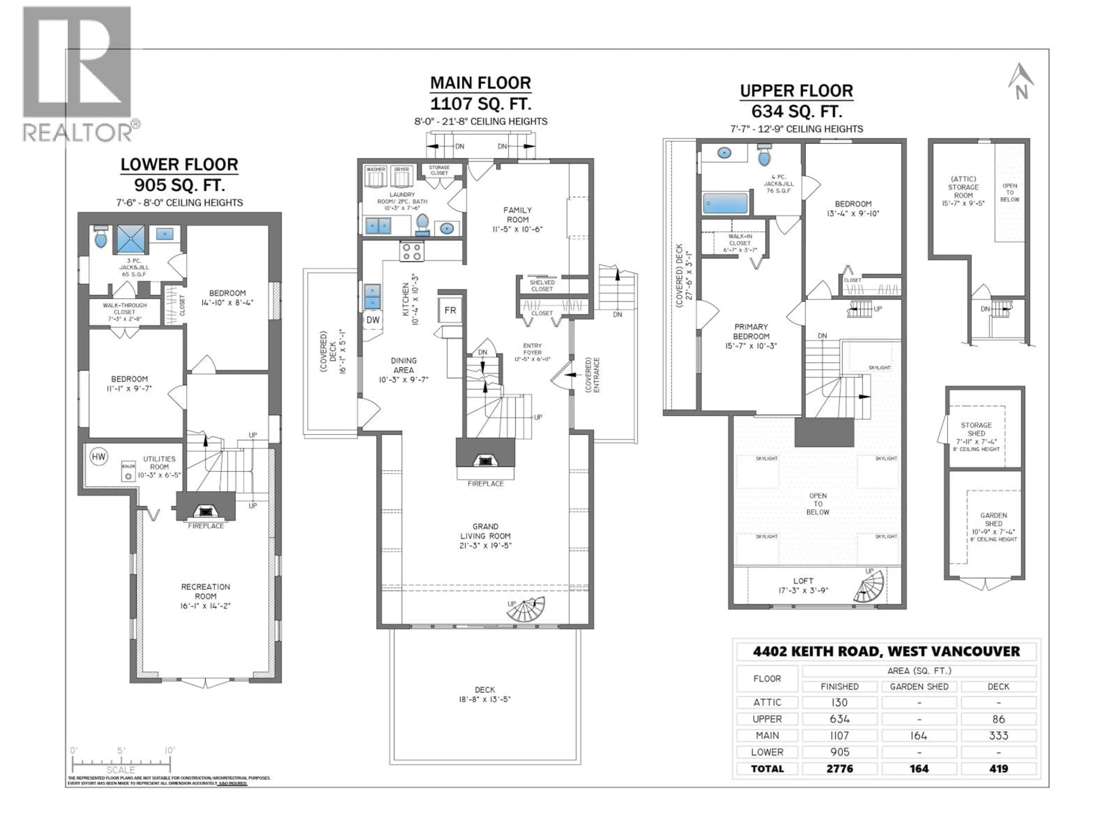 Floor plan for 4402 KEITH ROAD, West Vancouver British Columbia V7W2M2