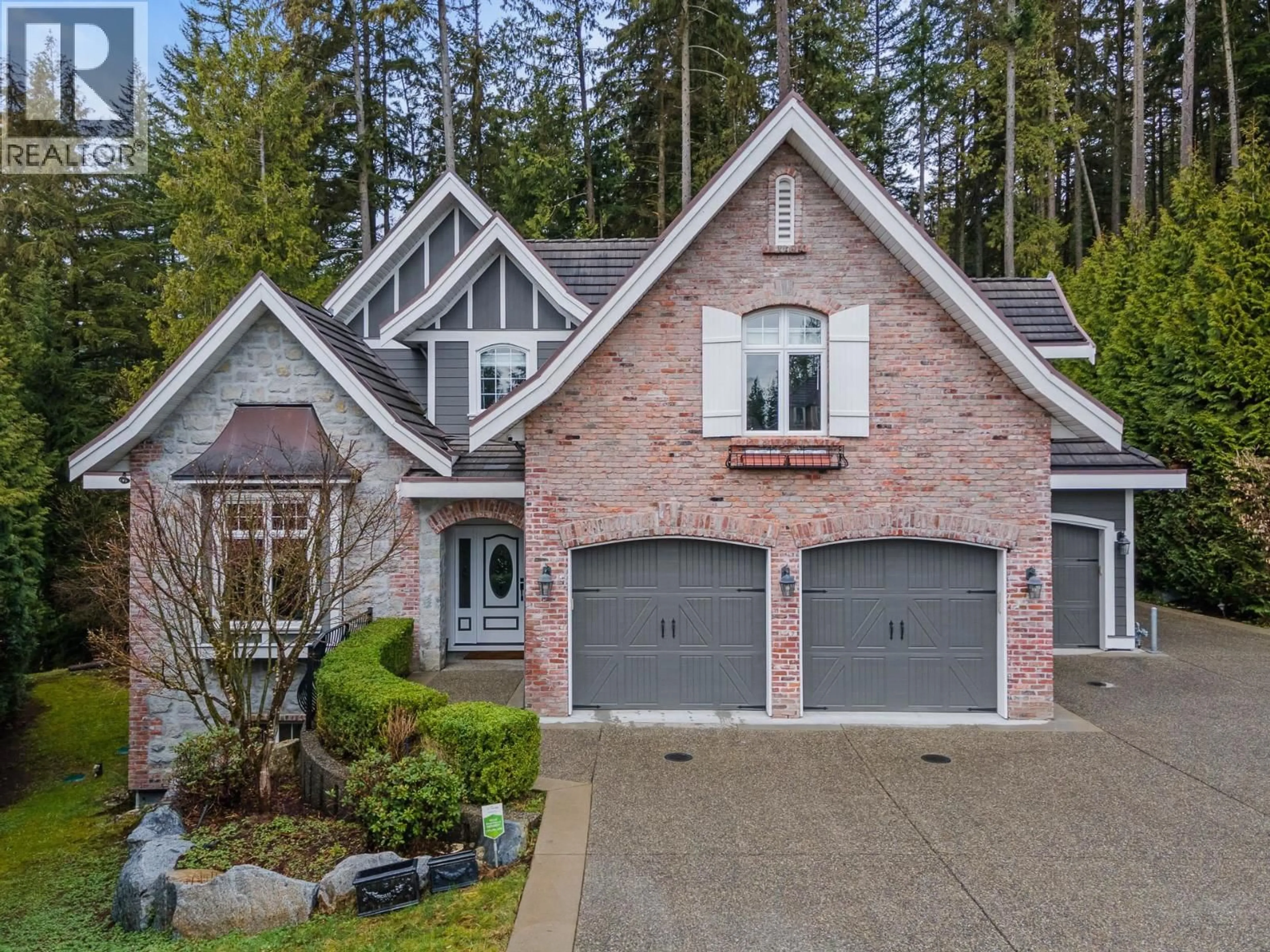 Home with brick exterior material, street for 128 DEERVIEW LANE, Anmore British Columbia V3H0A3
