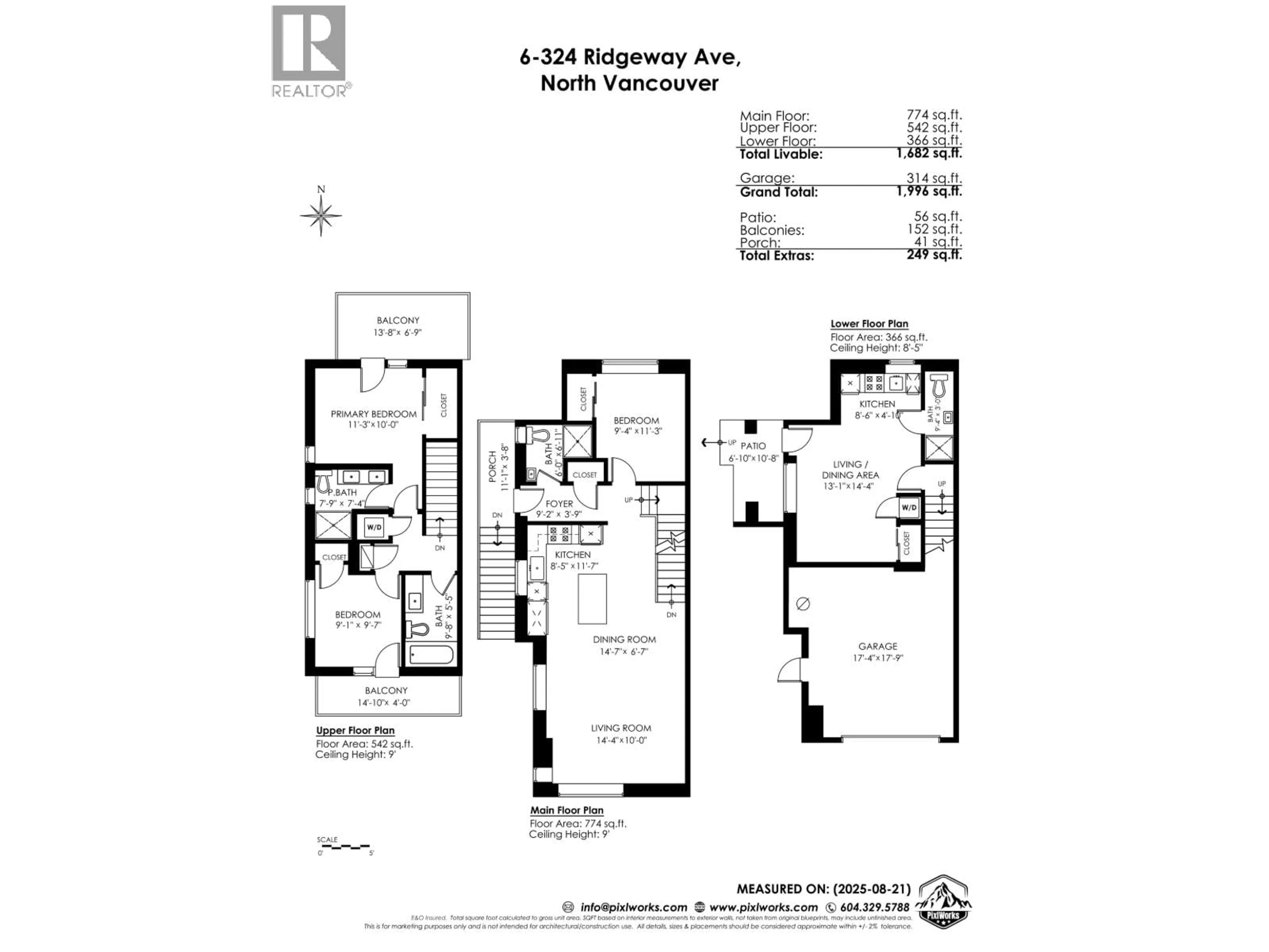 Floor plan for TH6 - 610 3RD STREET, North Vancouver British Columbia V7L1G7