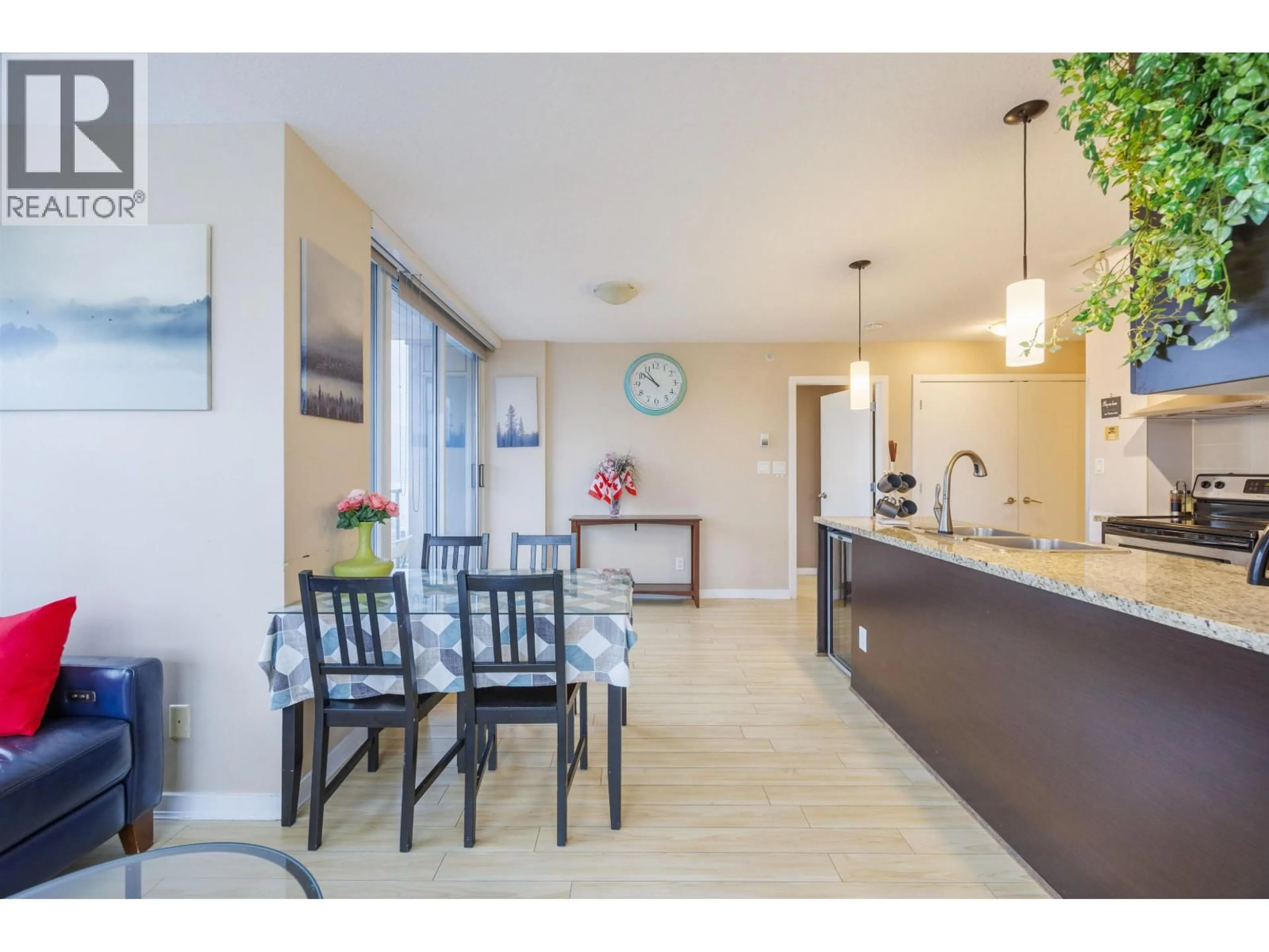 Open concept kitchen, ceramic/tile floor for 3207 - 689 ABBOTT STREET, Vancouver British Columbia V6B0J2