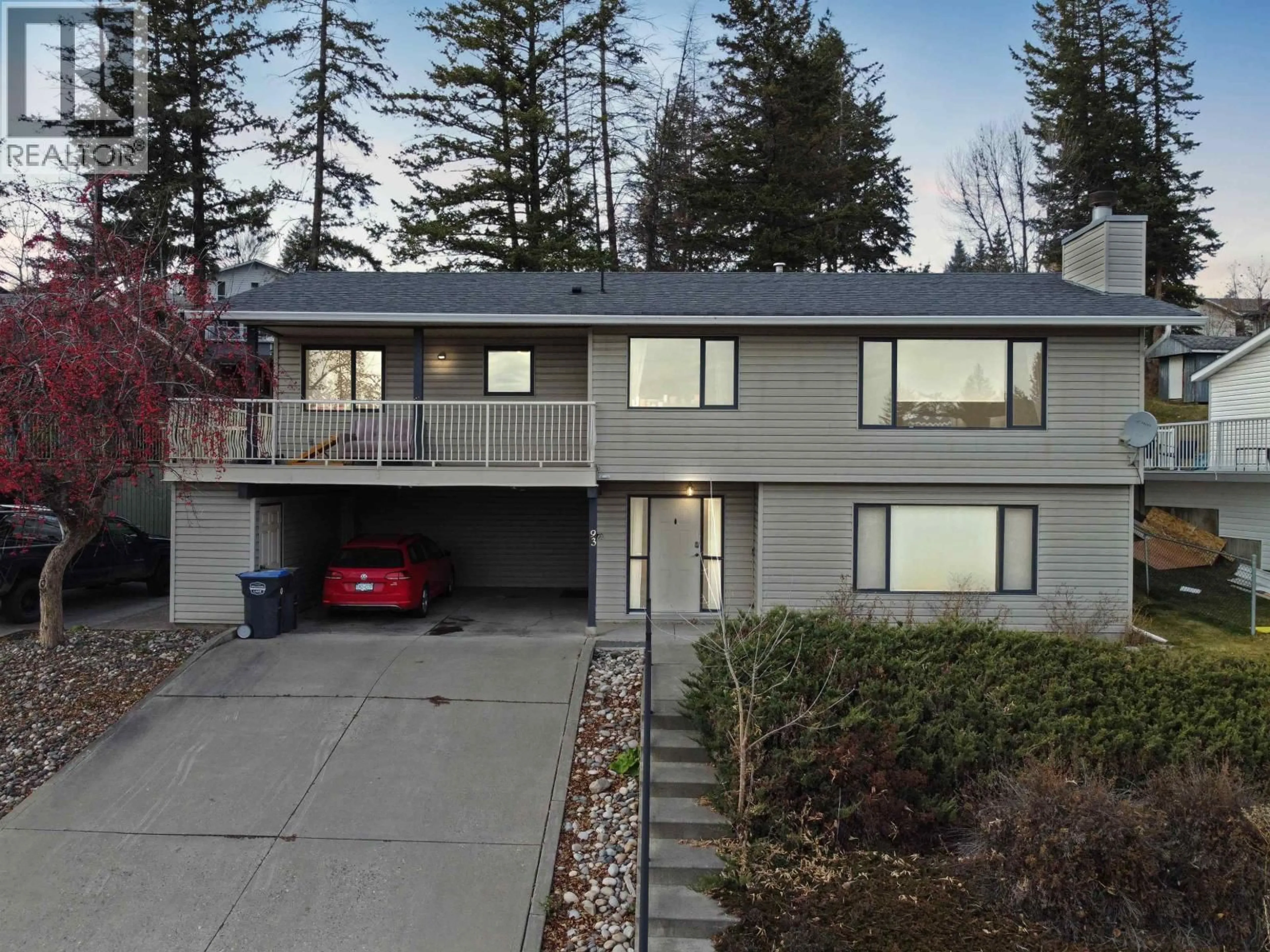 A pic from outside/outdoor area/front of a property/back of a property/a pic from drone, street for 93 WESTRIDGE DRIVE, Williams Lake British Columbia V2G5K3