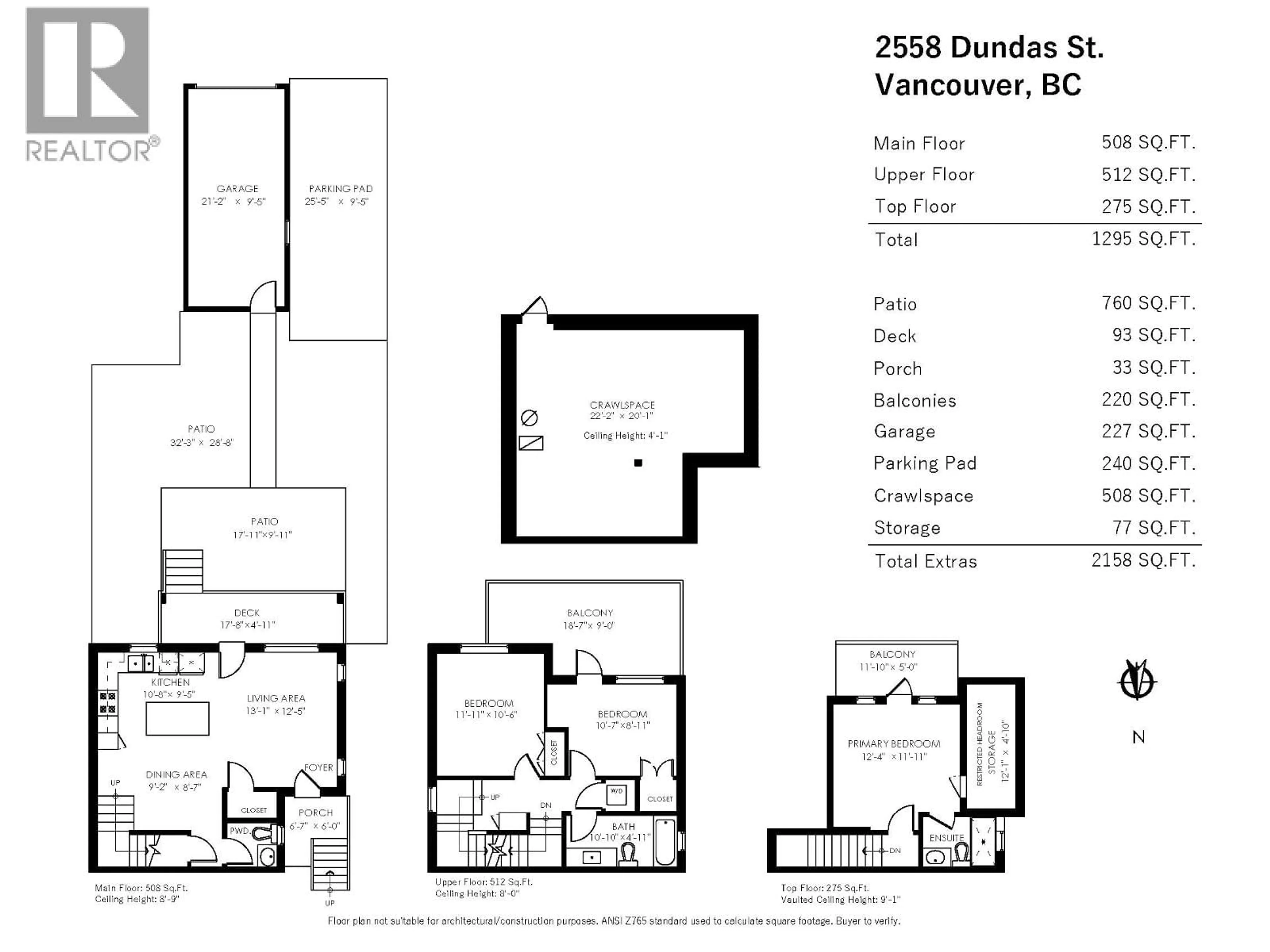 Floor plan for 2558 DUNDAS STREET, Vancouver British Columbia V5K1P8
