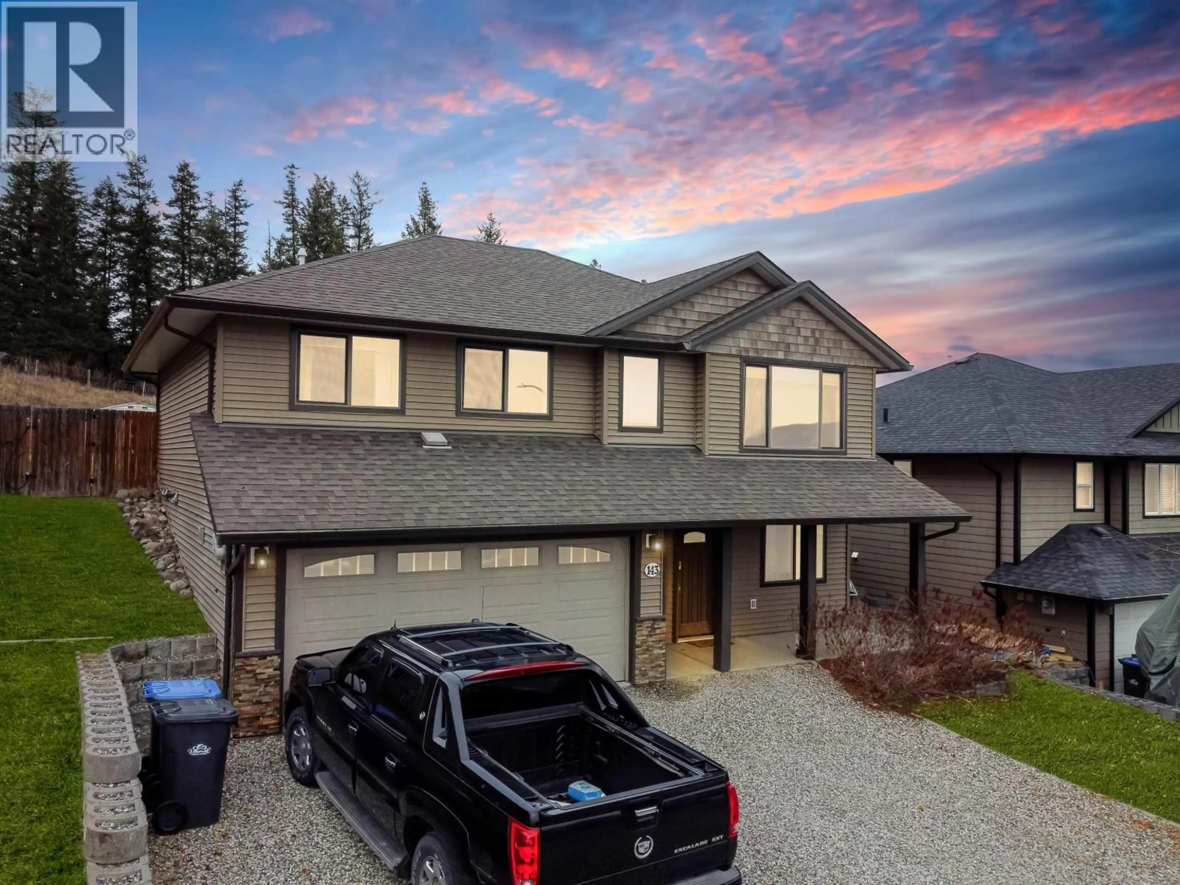 A pic from outside/outdoor area/front of a property/back of a property/a pic from drone, street for 143 EAGLE CRESCENT, Williams Lake British Columbia V2G5K4