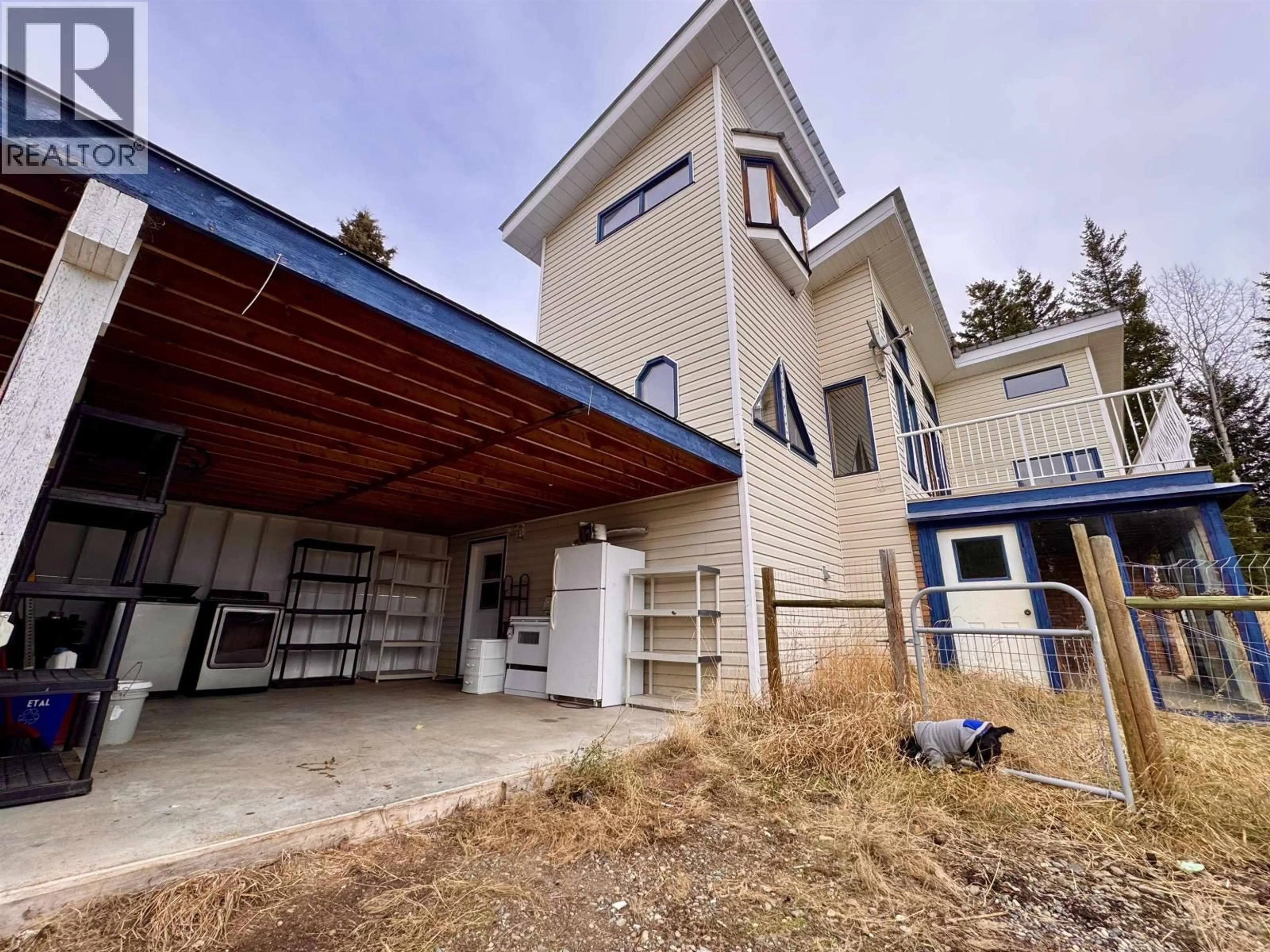 A pic from outside/outdoor area/front of a property/back of a property/a pic from drone, building for 2659 ROSE DRIVE, 150 Mile House British Columbia V0K2G0