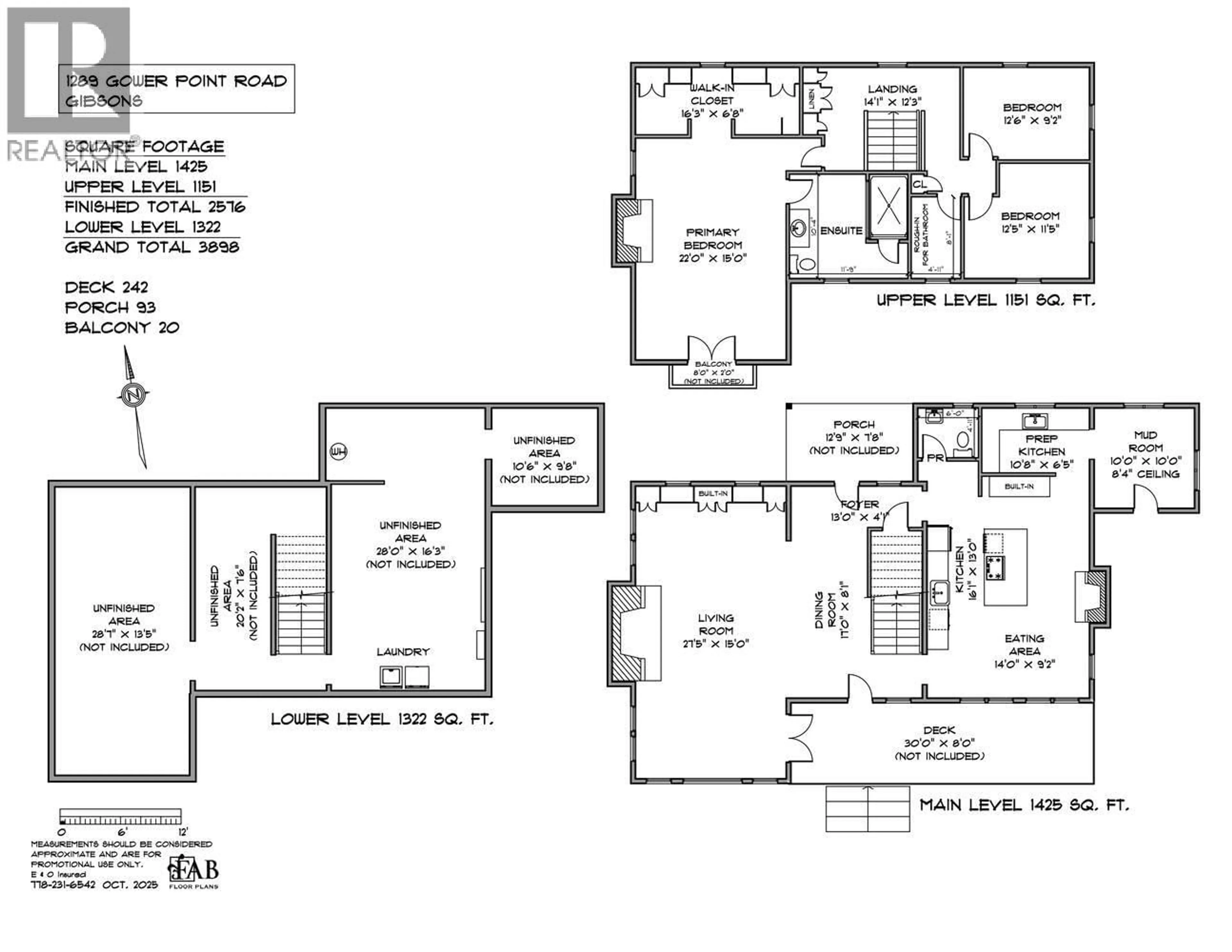 Floor plan for 1289 GOWER POINT ROAD, Gibsons British Columbia V0N1V3