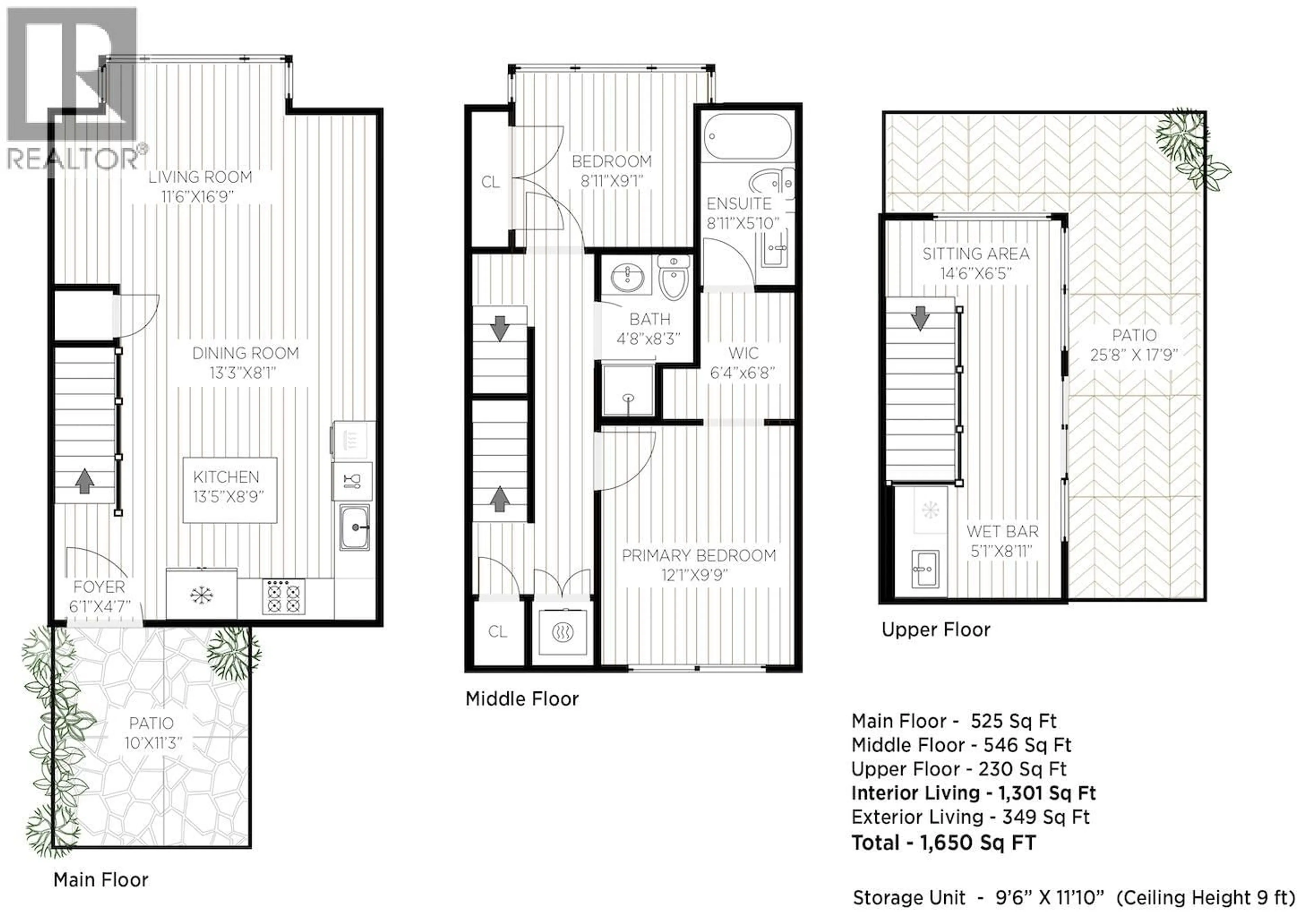 Floor plan for 211 - 1961 COLLINGWOOD STREET, Vancouver British Columbia V6R3K6