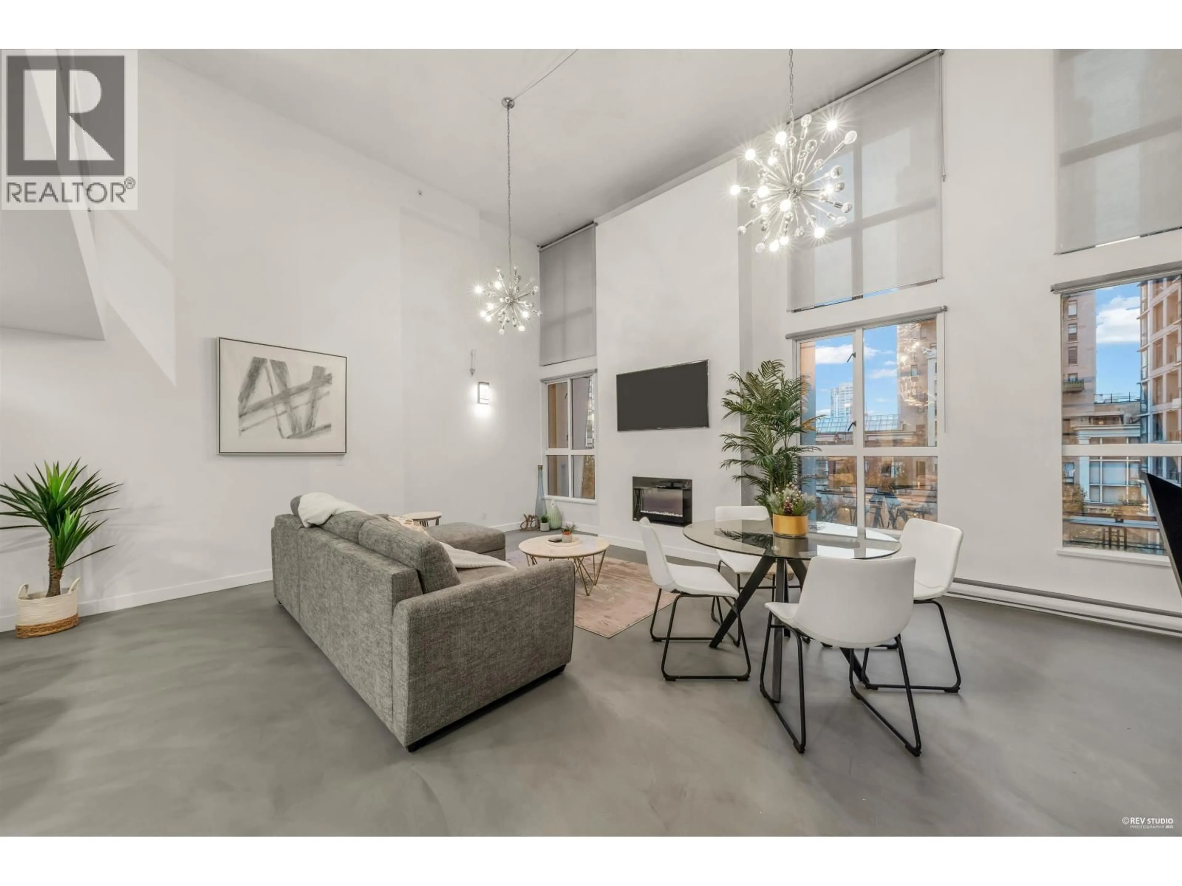 Living room with furniture, unknown for 321 - 1238 SEYMOUR STREET, Vancouver British Columbia V6B6J3