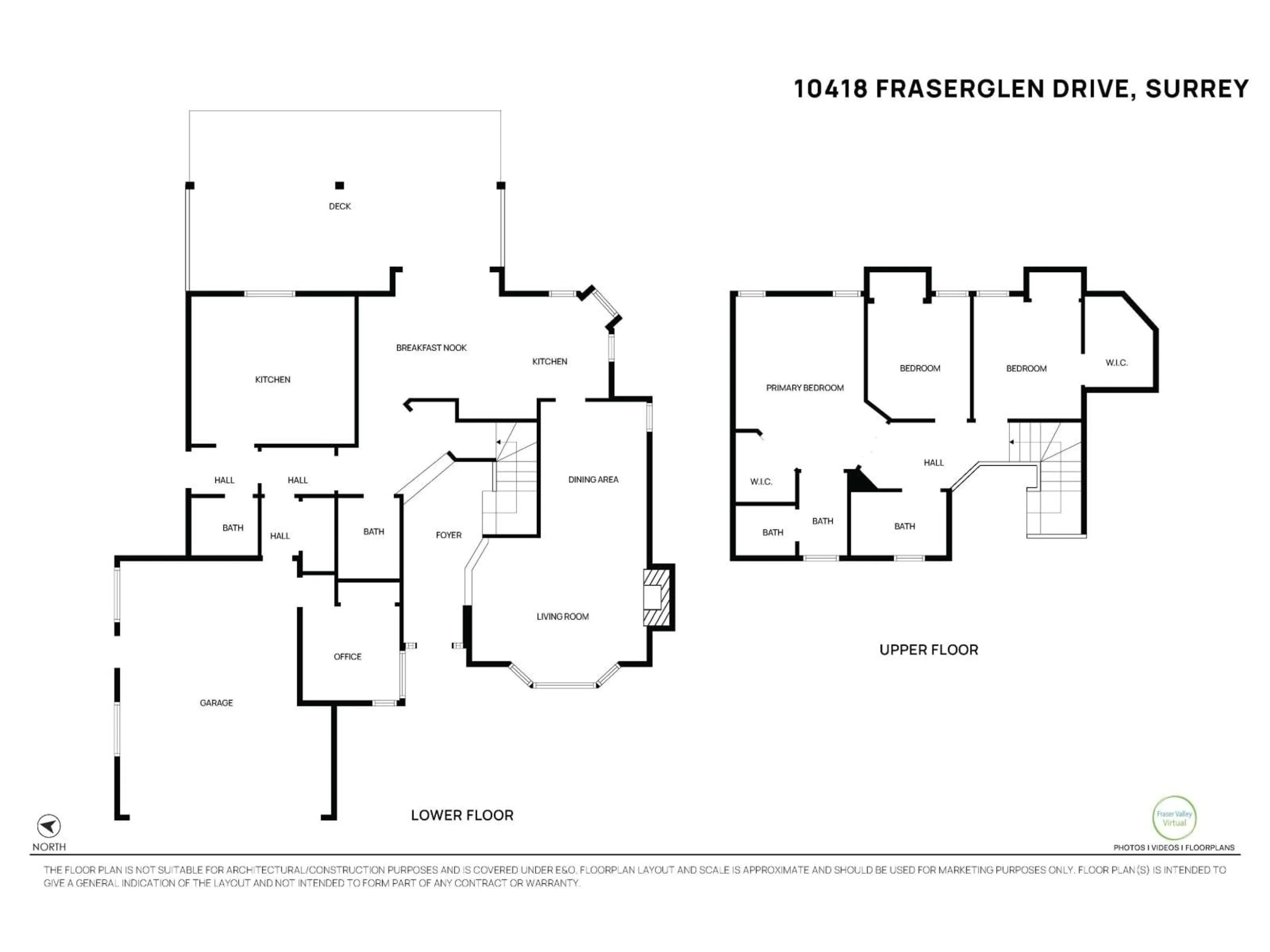 Floor plan for 10418 FRASERGLEN DRIVE, Surrey British Columbia V4N1T5