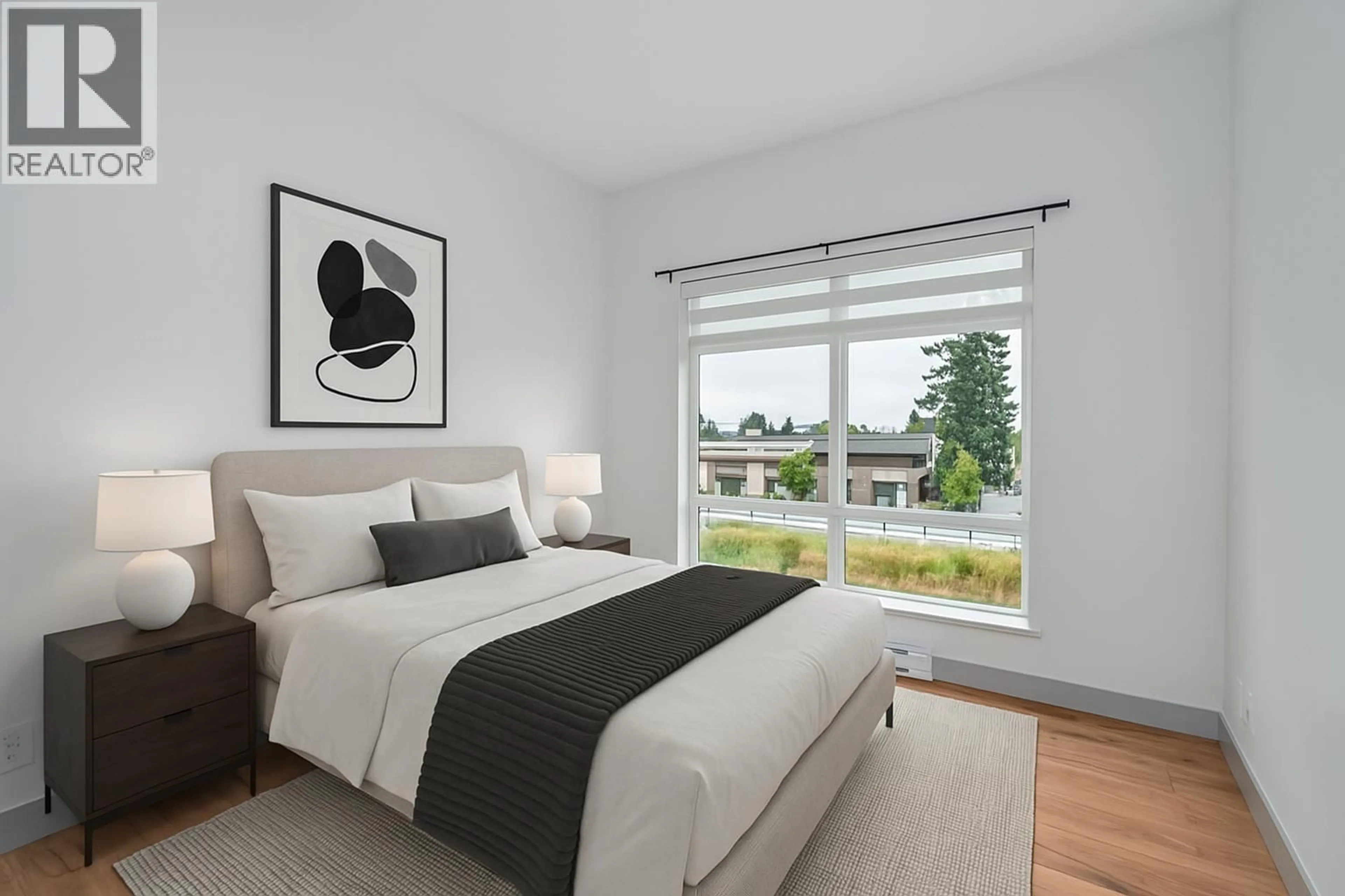Bedroom with bed, unknown for 411 - 6968 ROYAL OAK AVENUE, Burnaby British Columbia V5J4J3