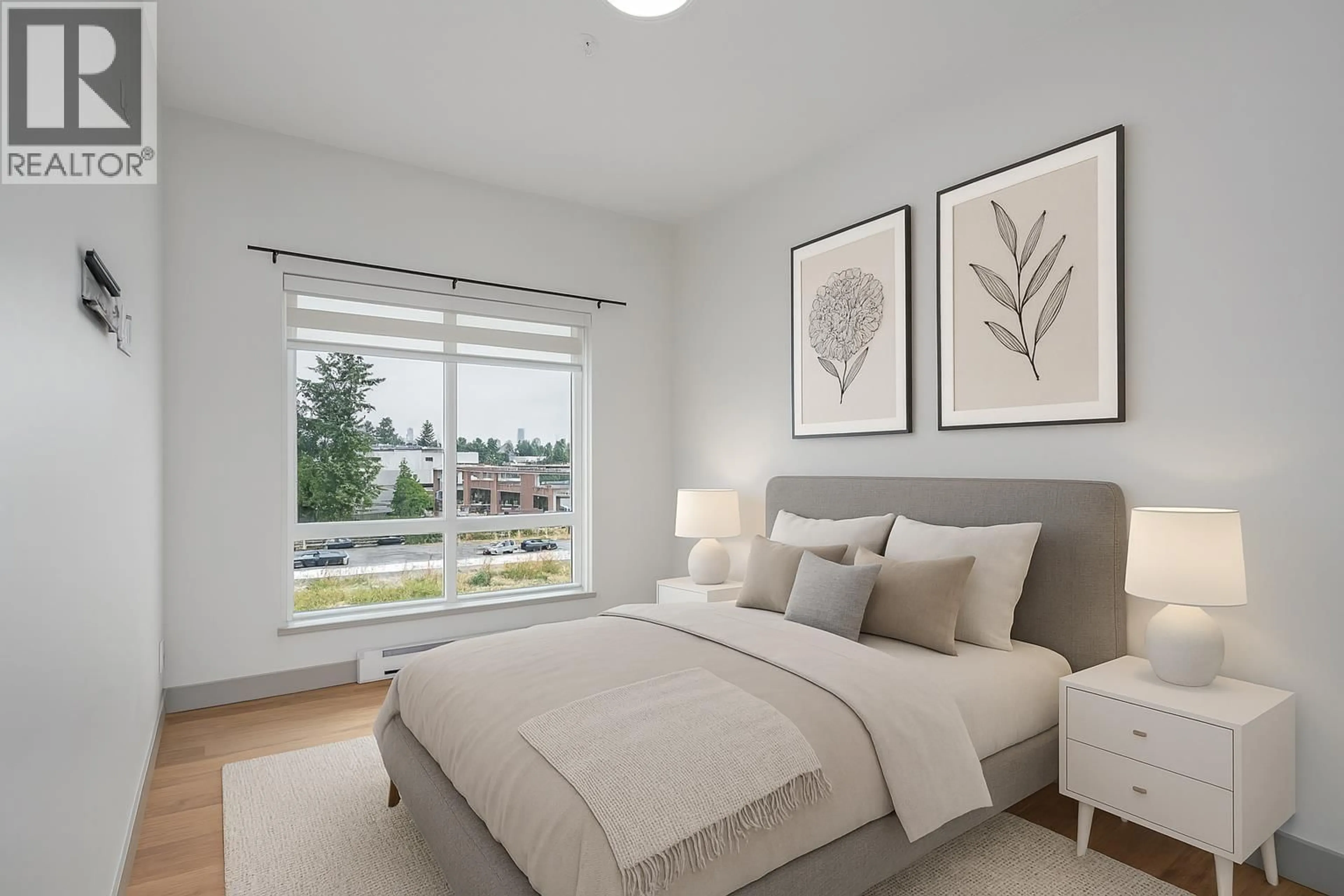 Bedroom with bed, unknown for 411 - 6968 ROYAL OAK AVENUE, Burnaby British Columbia V5J4J3