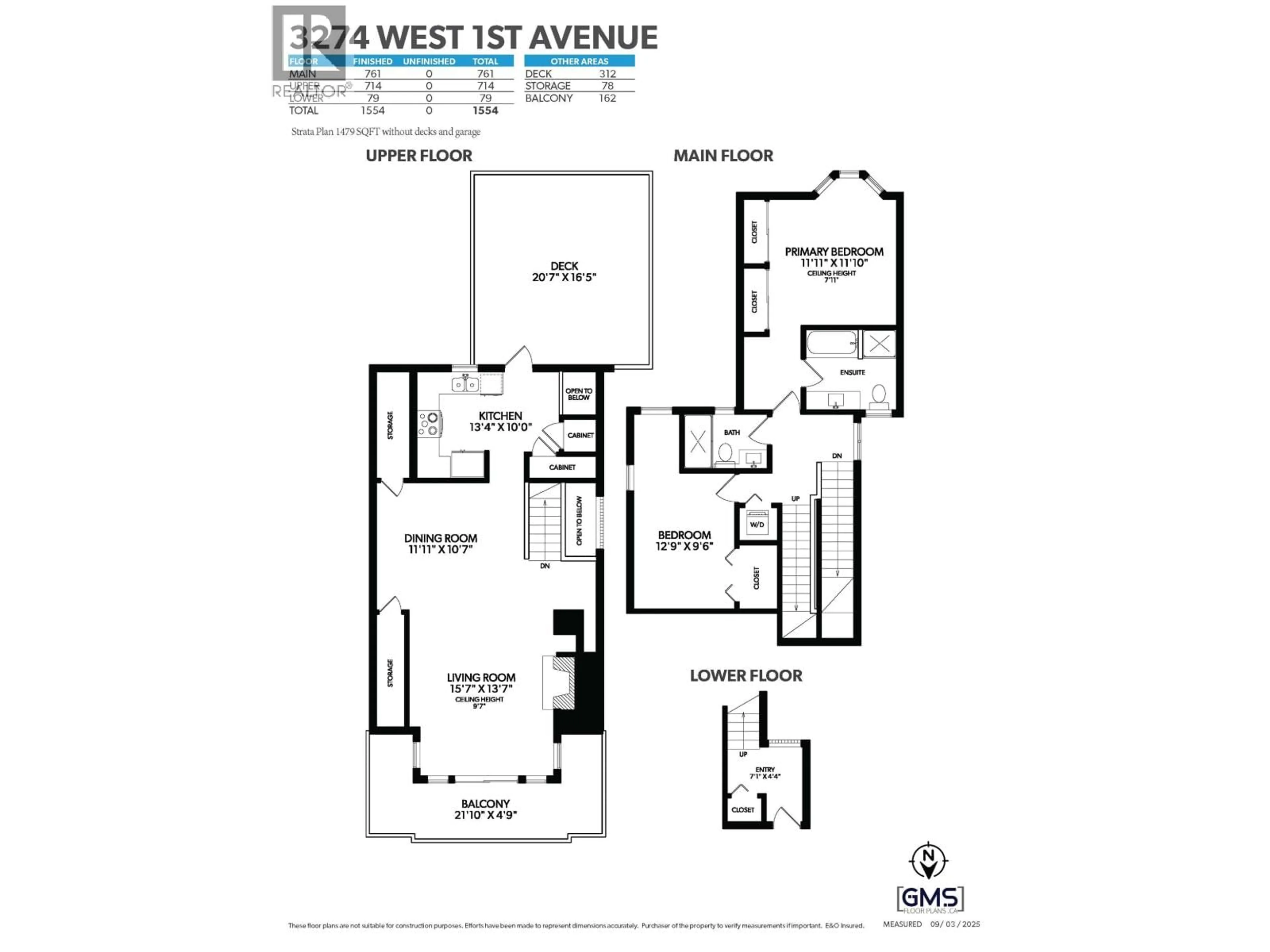 Floor plan for 3274 1ST AVENUE, Vancouver British Columbia V6K1H5