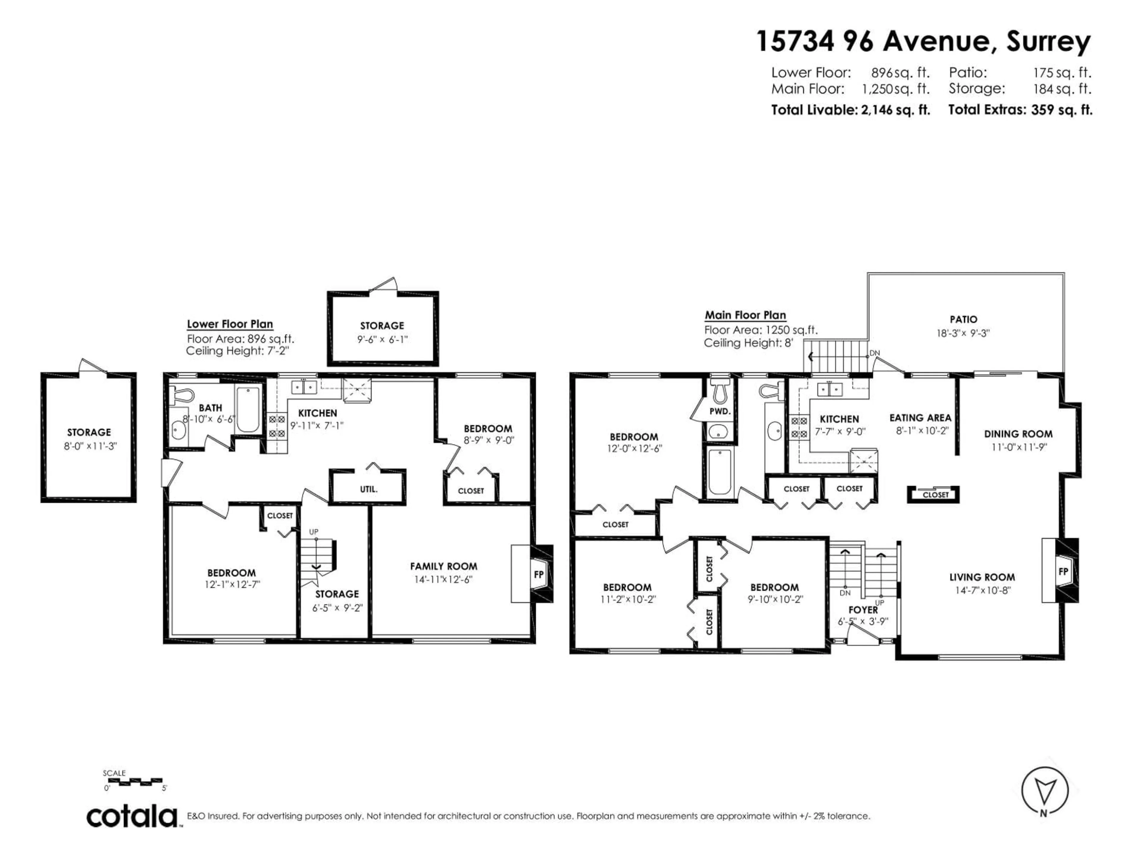 Floor plan for 15734 96 AVENUE, Surrey British Columbia V4N2L2