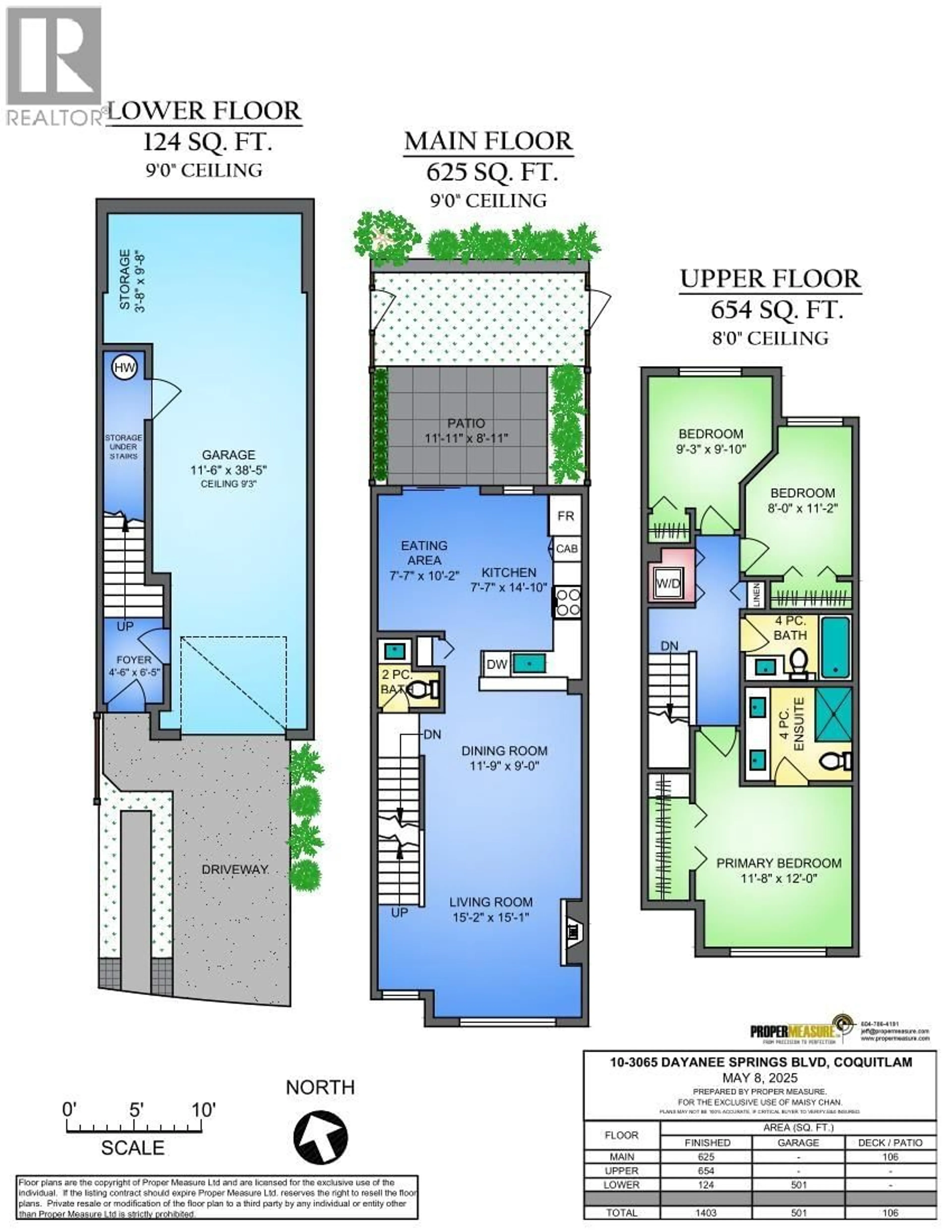 Floor plan for 10 - 3065 DAYANEE SPRINGS BOULEVARD, Coquitlam British Columbia V3E0A5