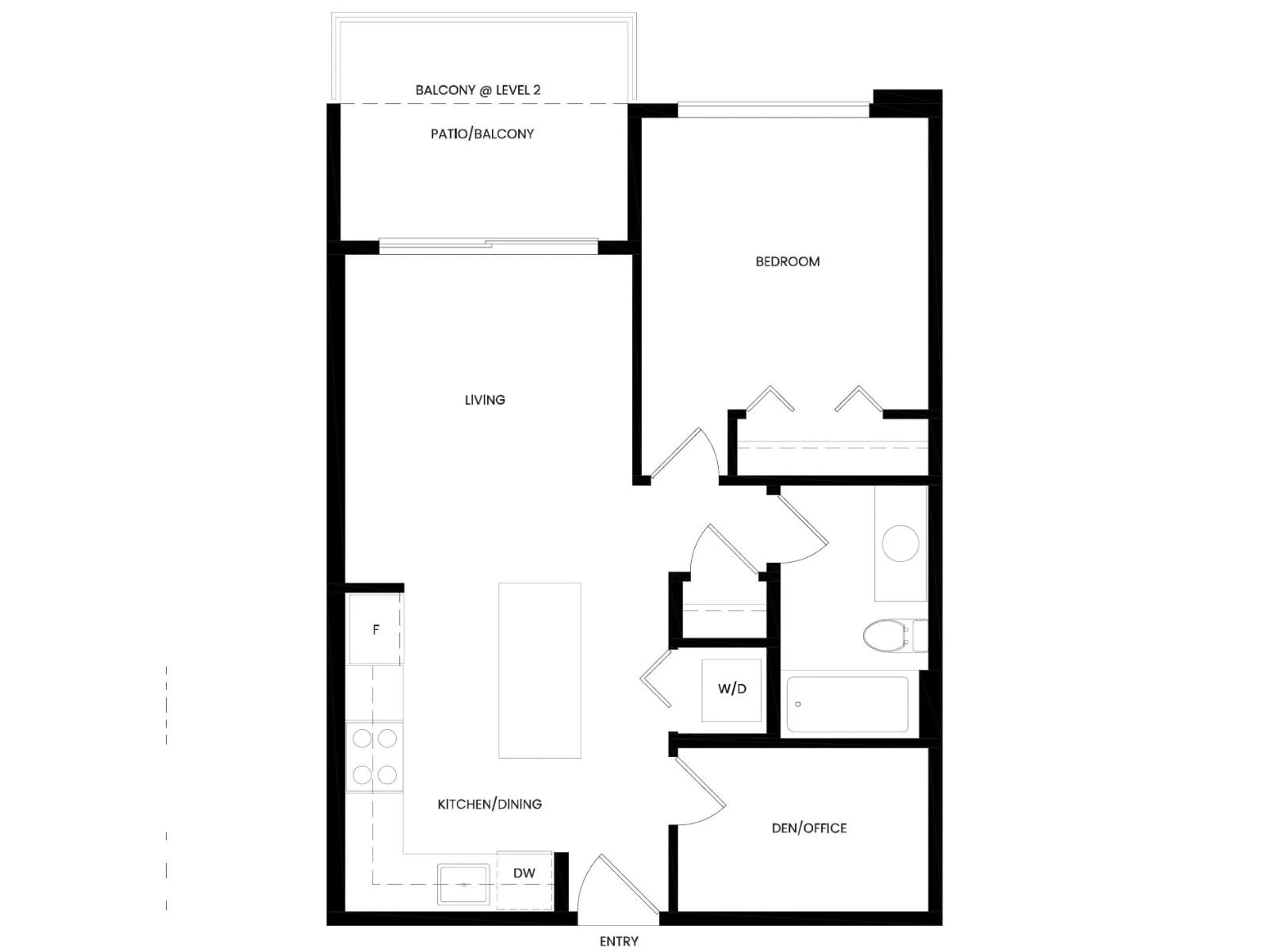 Floor plan for 320 - 7936 206 STREET, Langley British Columbia V2Y3X8