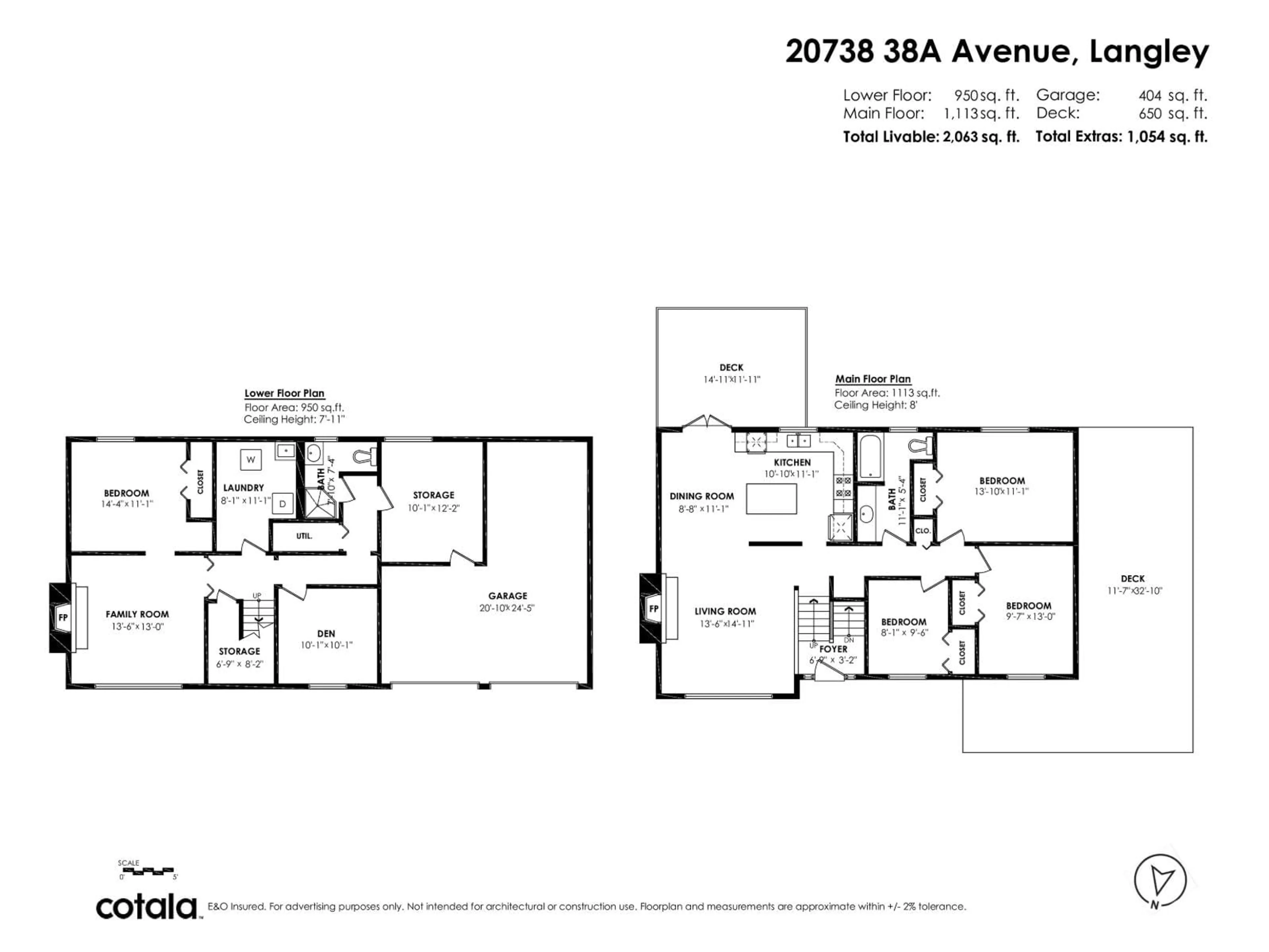 Floor plan for 20738 38A, Langley British Columbia V3A2V4