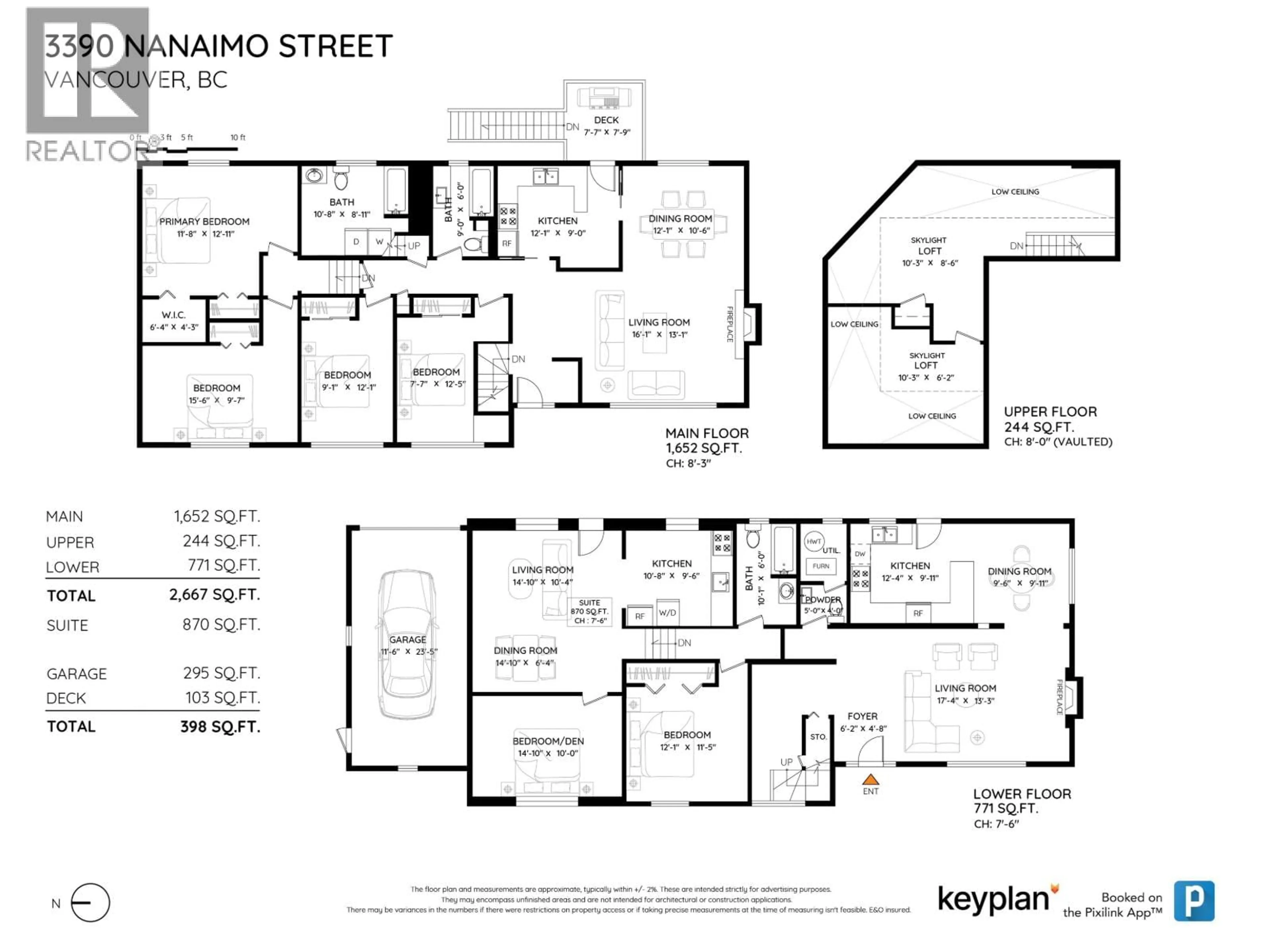Floor plan for 3390 NANAIMO STREET, Vancouver British Columbia V5N5G6