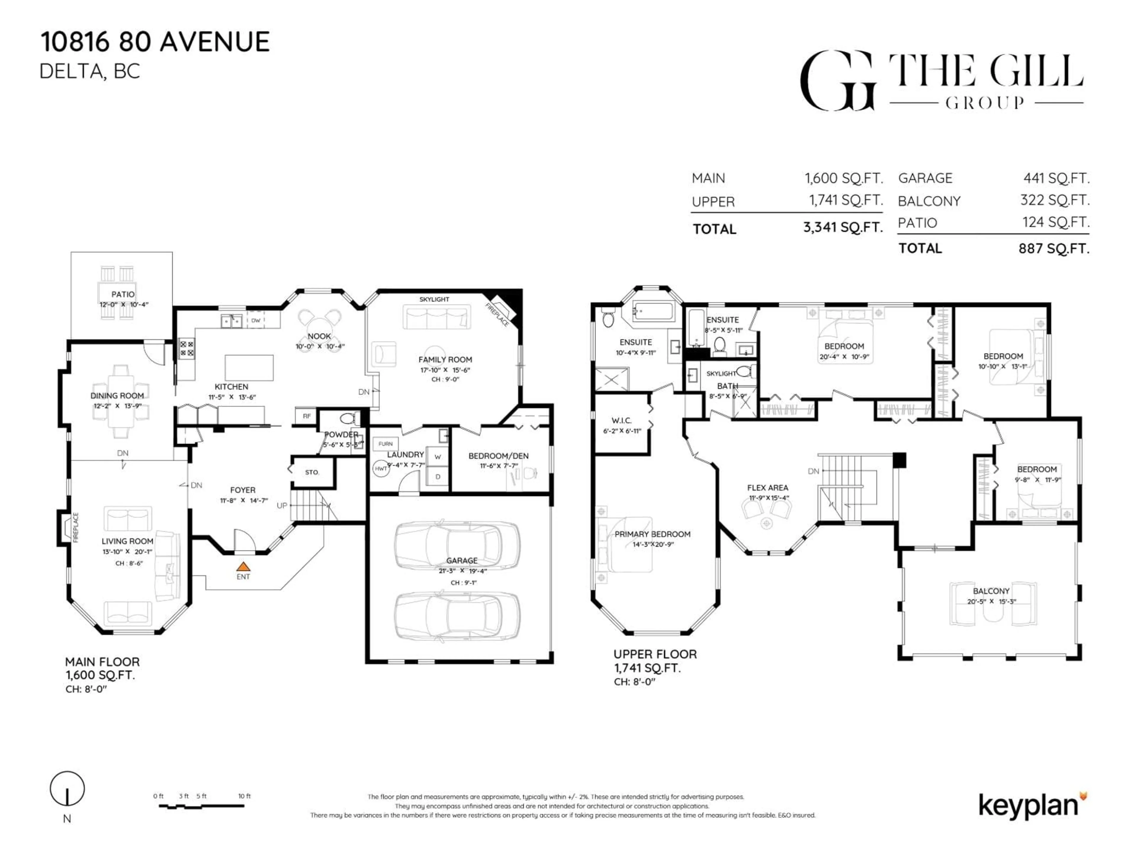 Floor plan for 10816 80, Delta British Columbia V4C4C2
