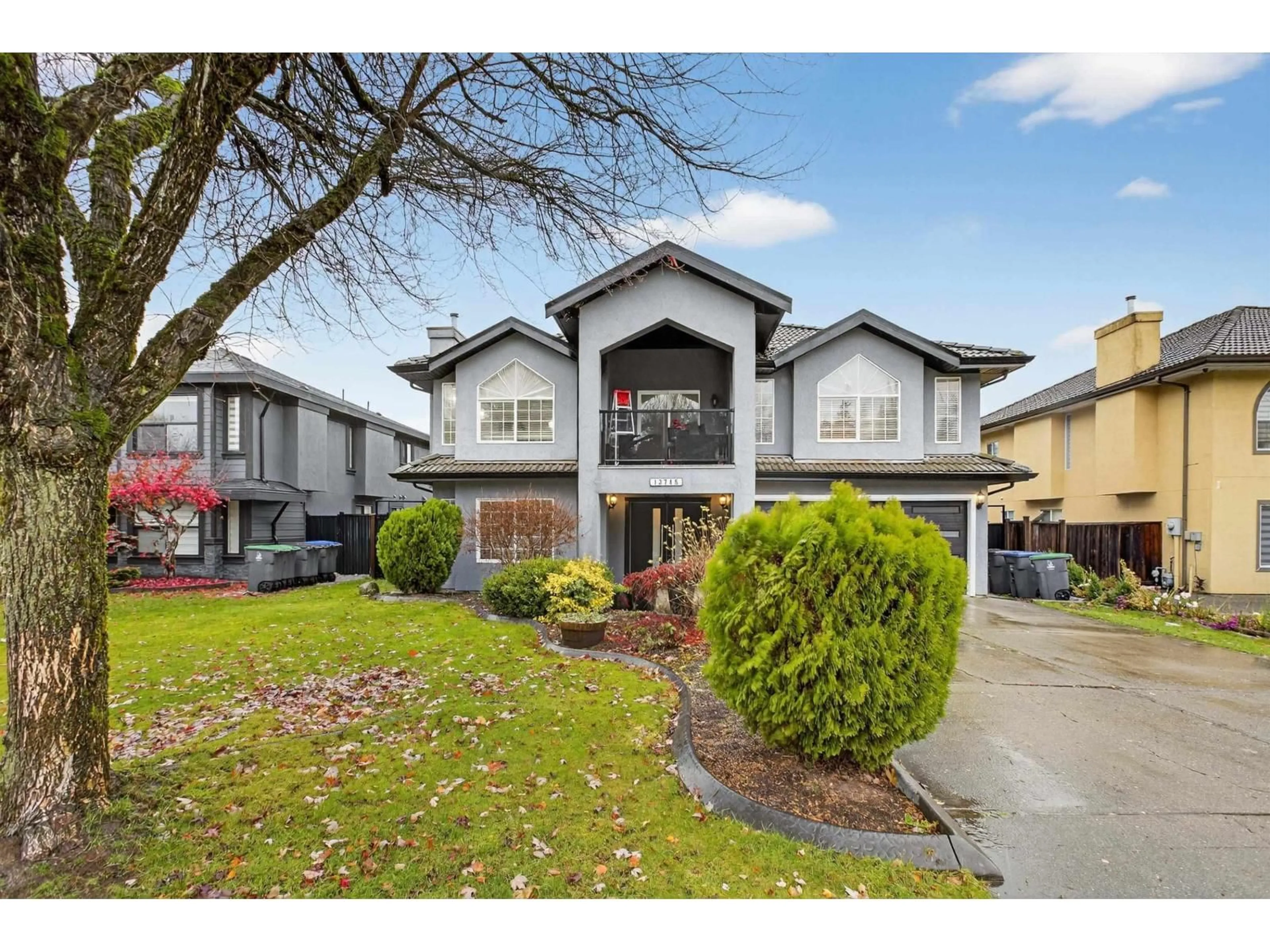 Home with vinyl exterior material, street for 13745 58A AVENUE, Surrey British Columbia V3X3J1