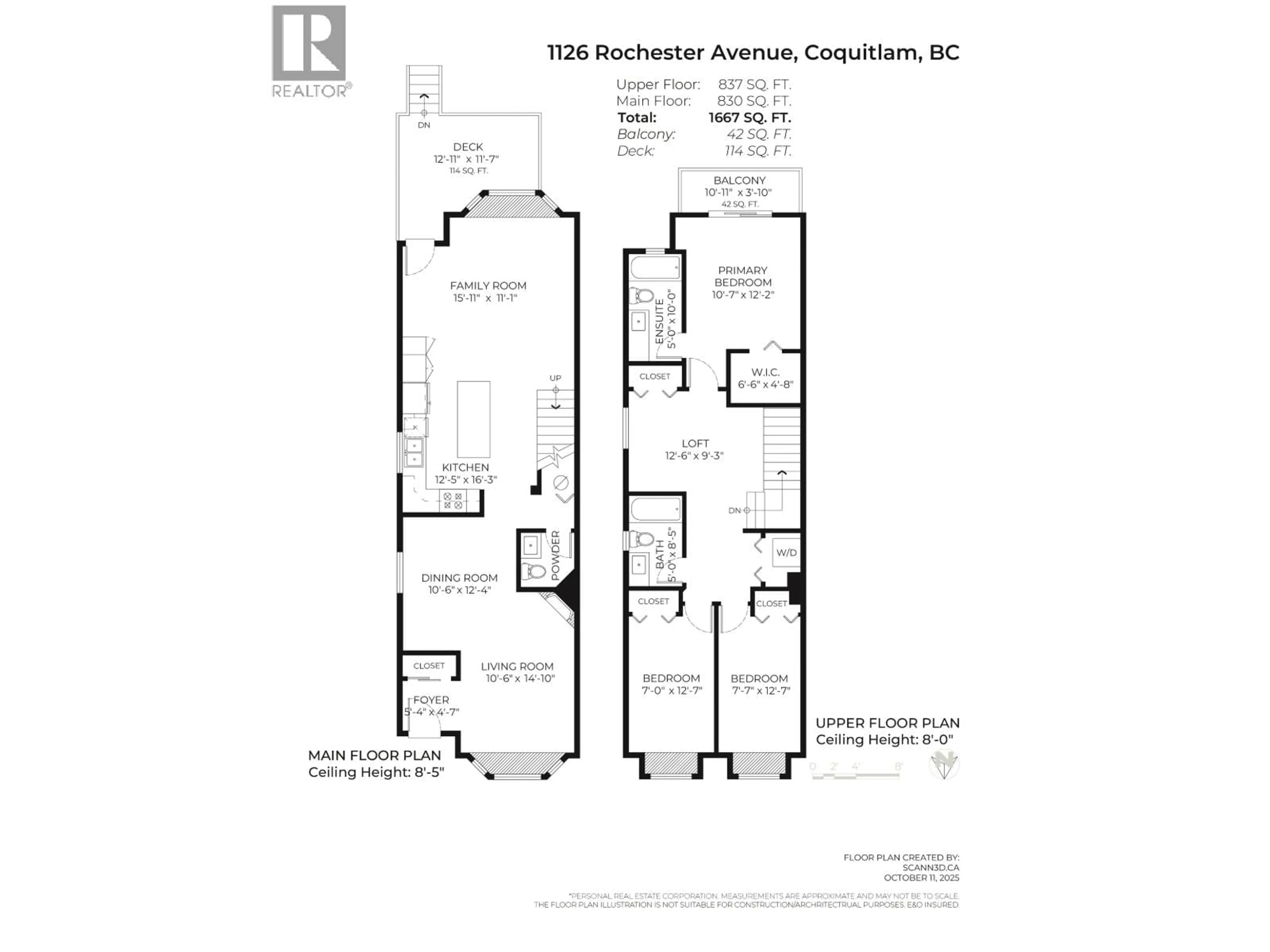 Floor plan for 1126 ROCHESTER AVENUE, Coquitlam British Columbia V3K2X4