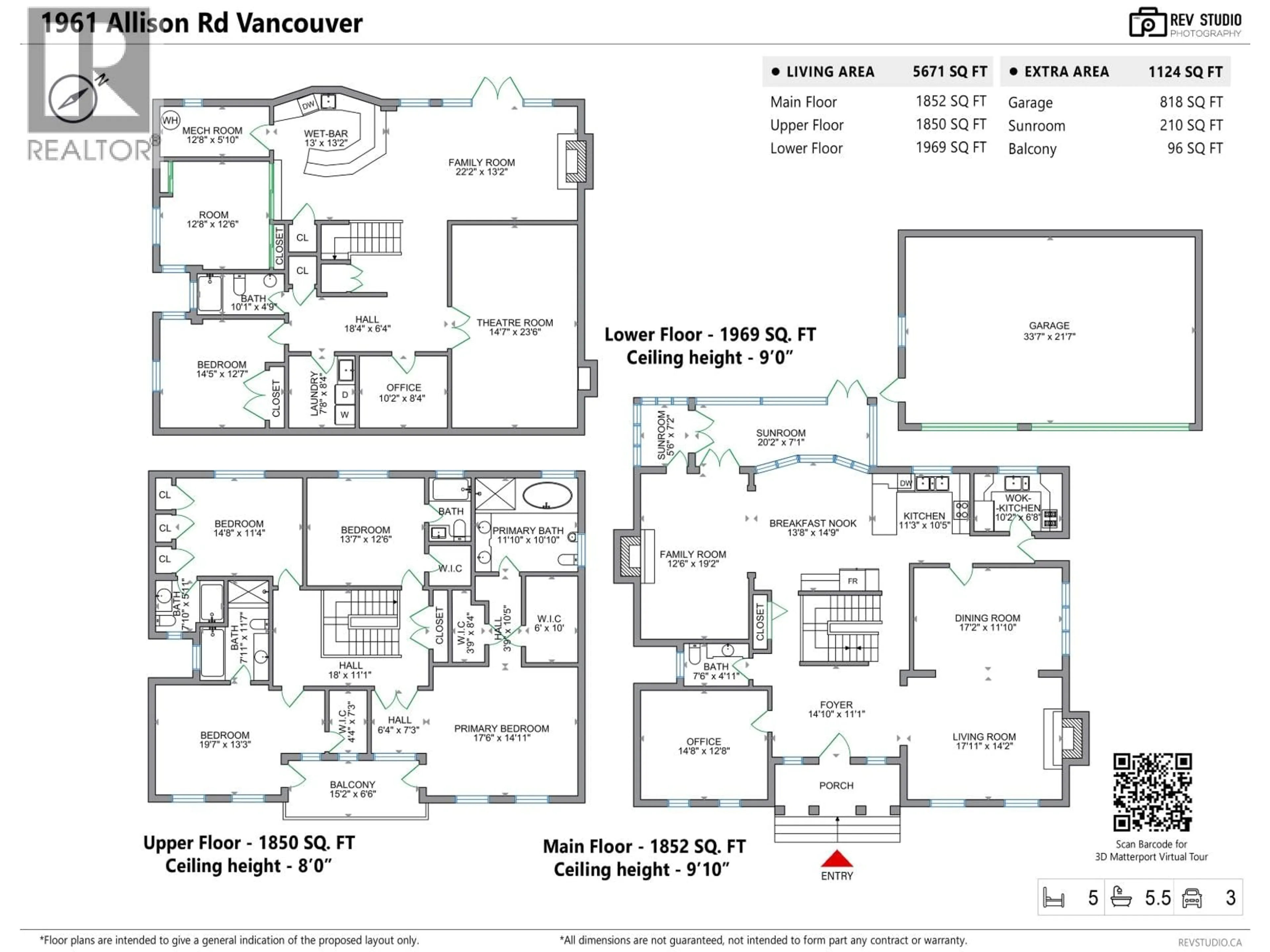 Floor plan for 1961 ALLISON ROAD, Vancouver British Columbia V6T1T2
