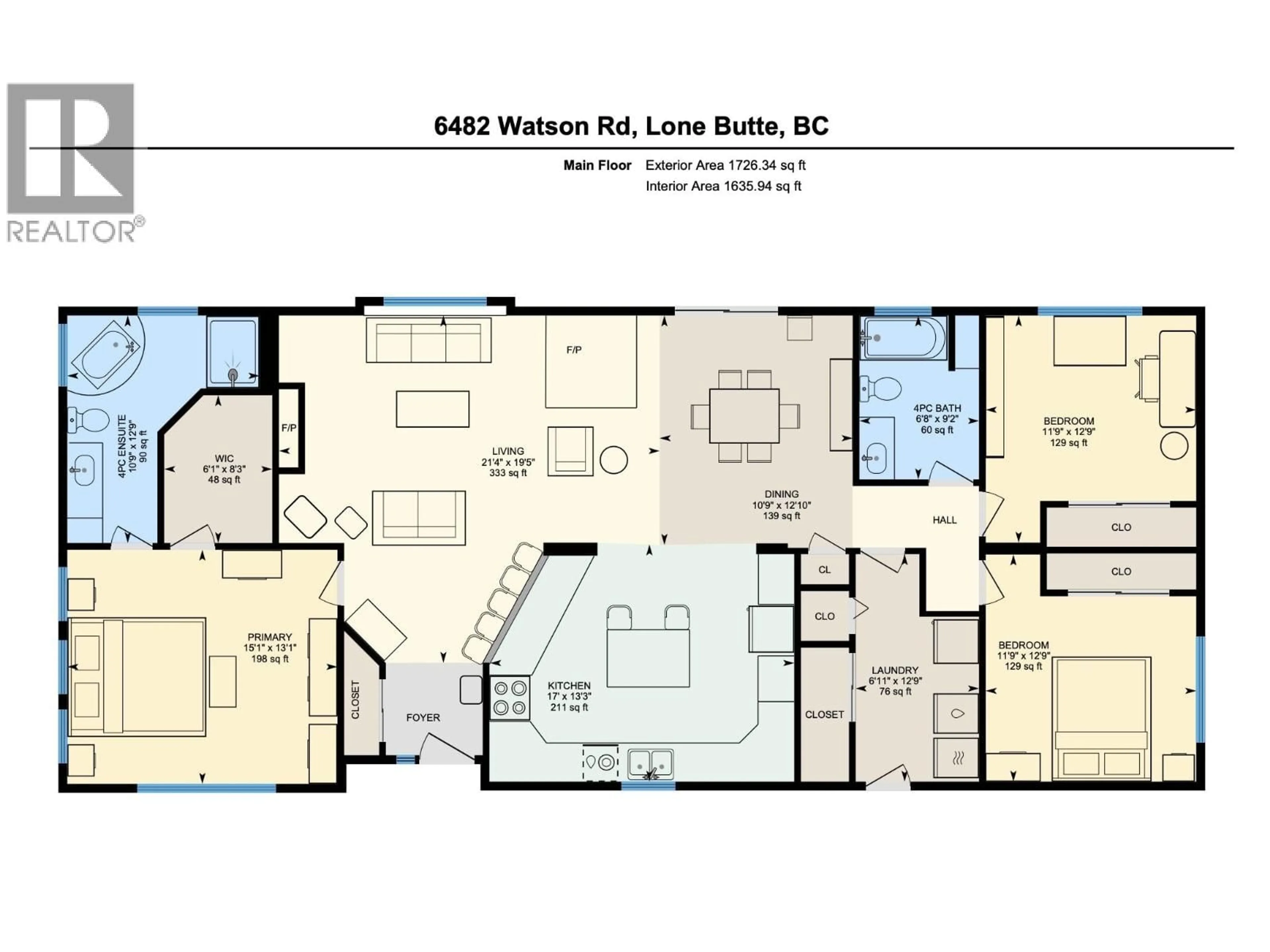 Floor plan for 6482 WATSON ROAD, Horse Lake British Columbia V0K1X3
