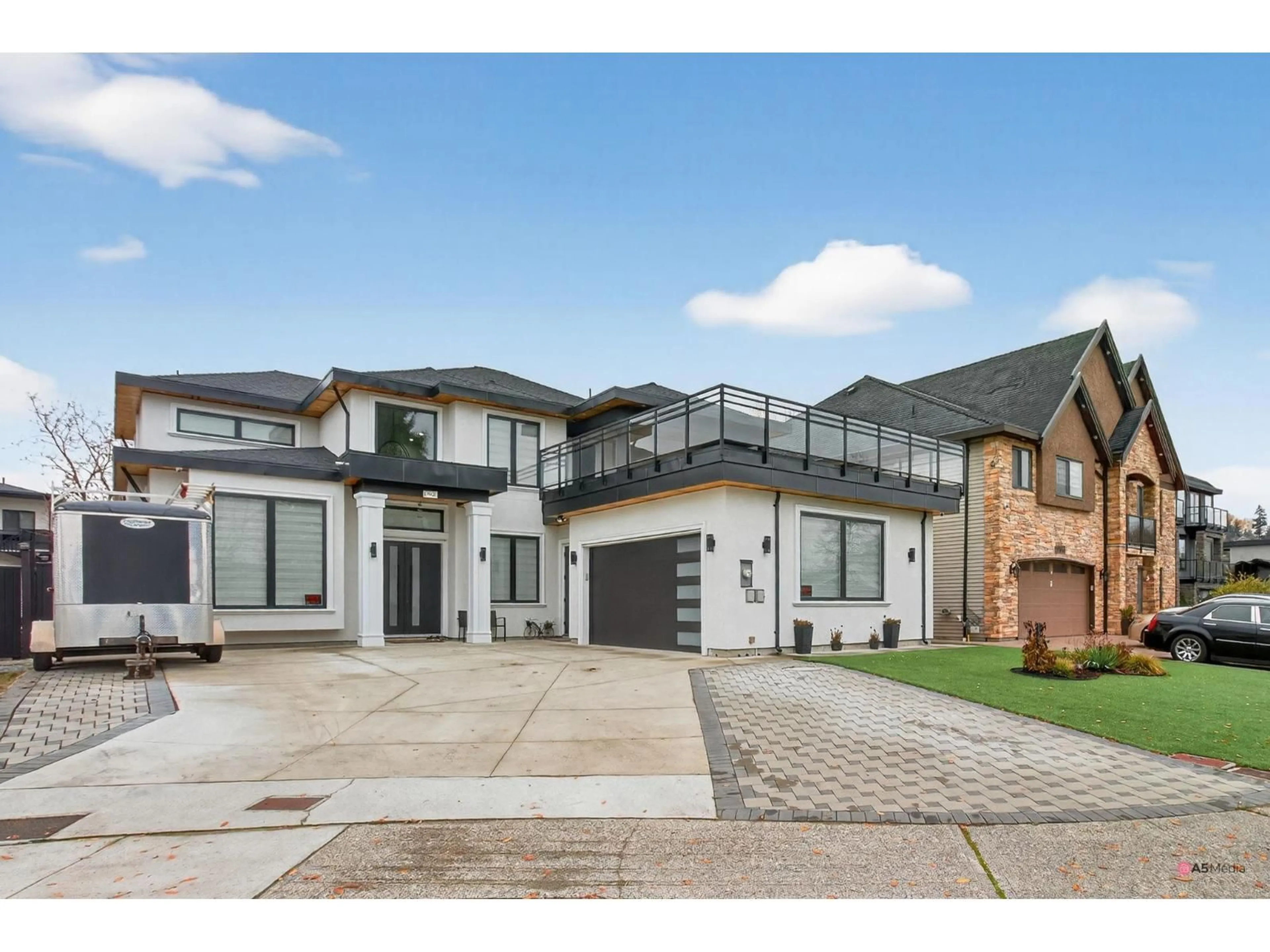 Home with brick exterior material, street for 17925 56A, Surrey British Columbia V3S5H4