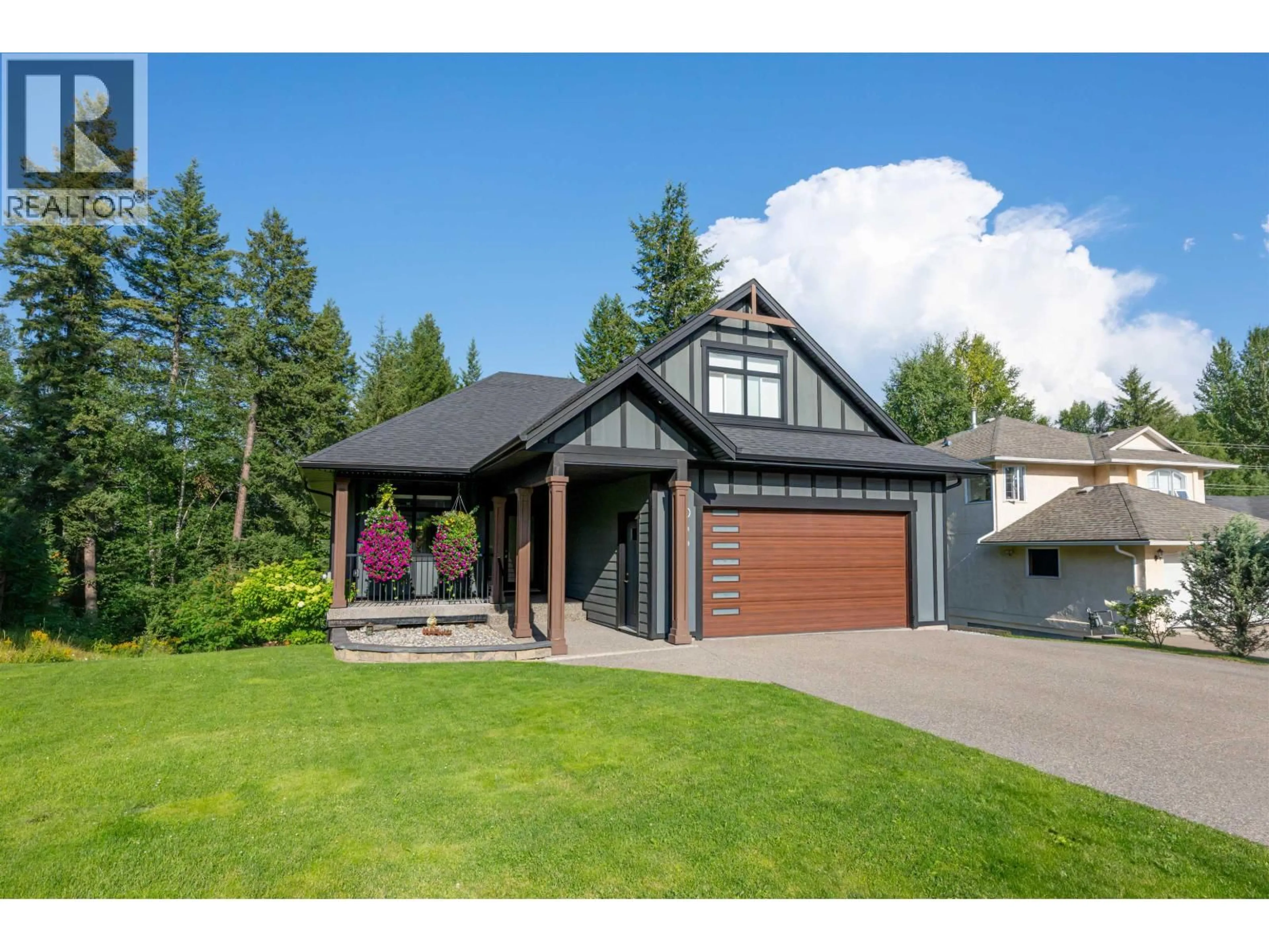 Home with vinyl exterior material, street for 4086 PRUDENTE PLACE, Prince George British Columbia V2N5K5