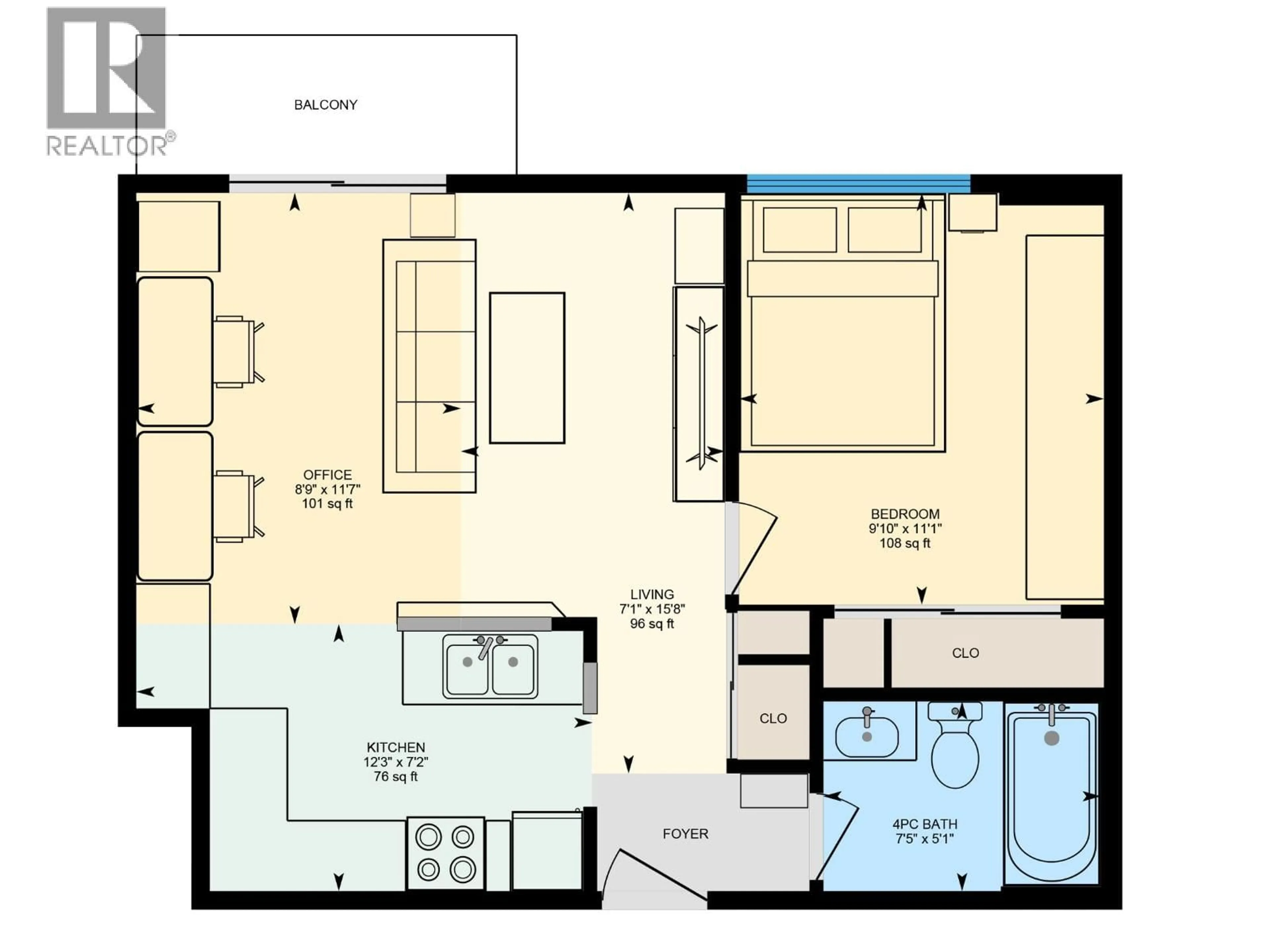 Floor plan for 213 - 711 6TH AVENUE, Vancouver British Columbia V5T1L7