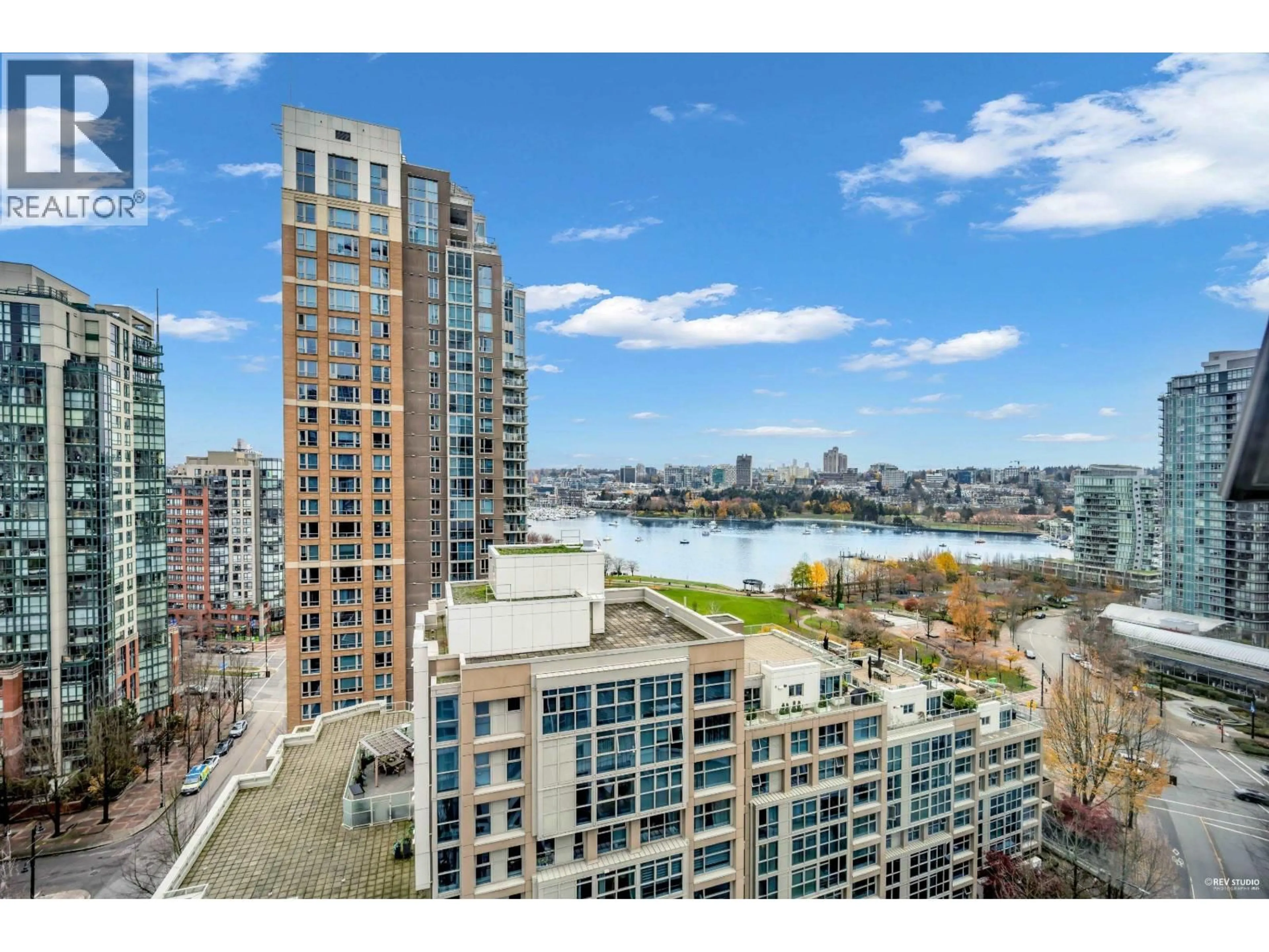 A pic from outside/outdoor area/front of a property/back of a property/a pic from drone, city buildings view from balcony for 1603 - 1323 HOMER STREET, Vancouver British Columbia V6B5T1