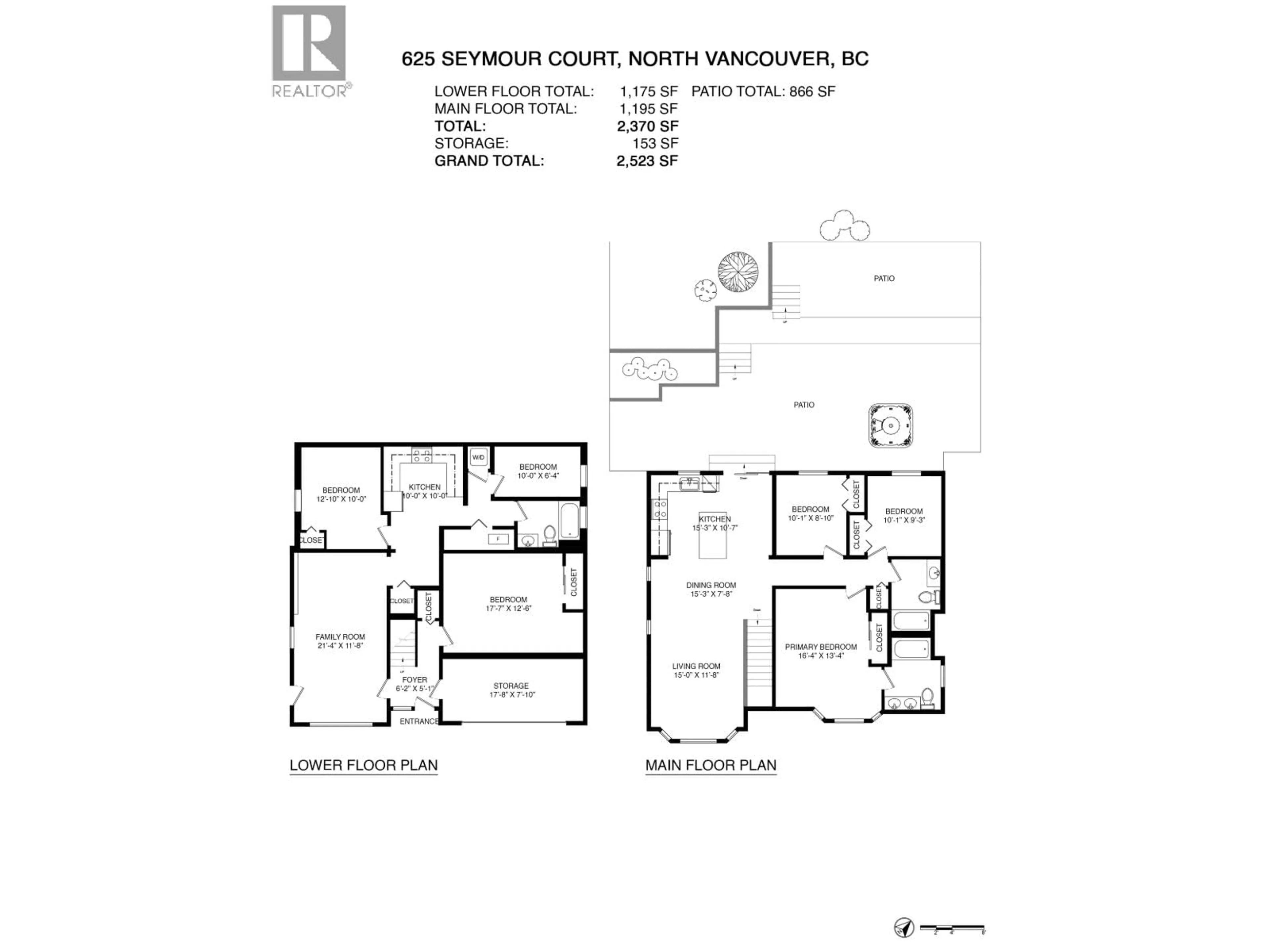 Floor plan for 625 SEYMOUR COURT, North Vancouver British Columbia V7J3S7
