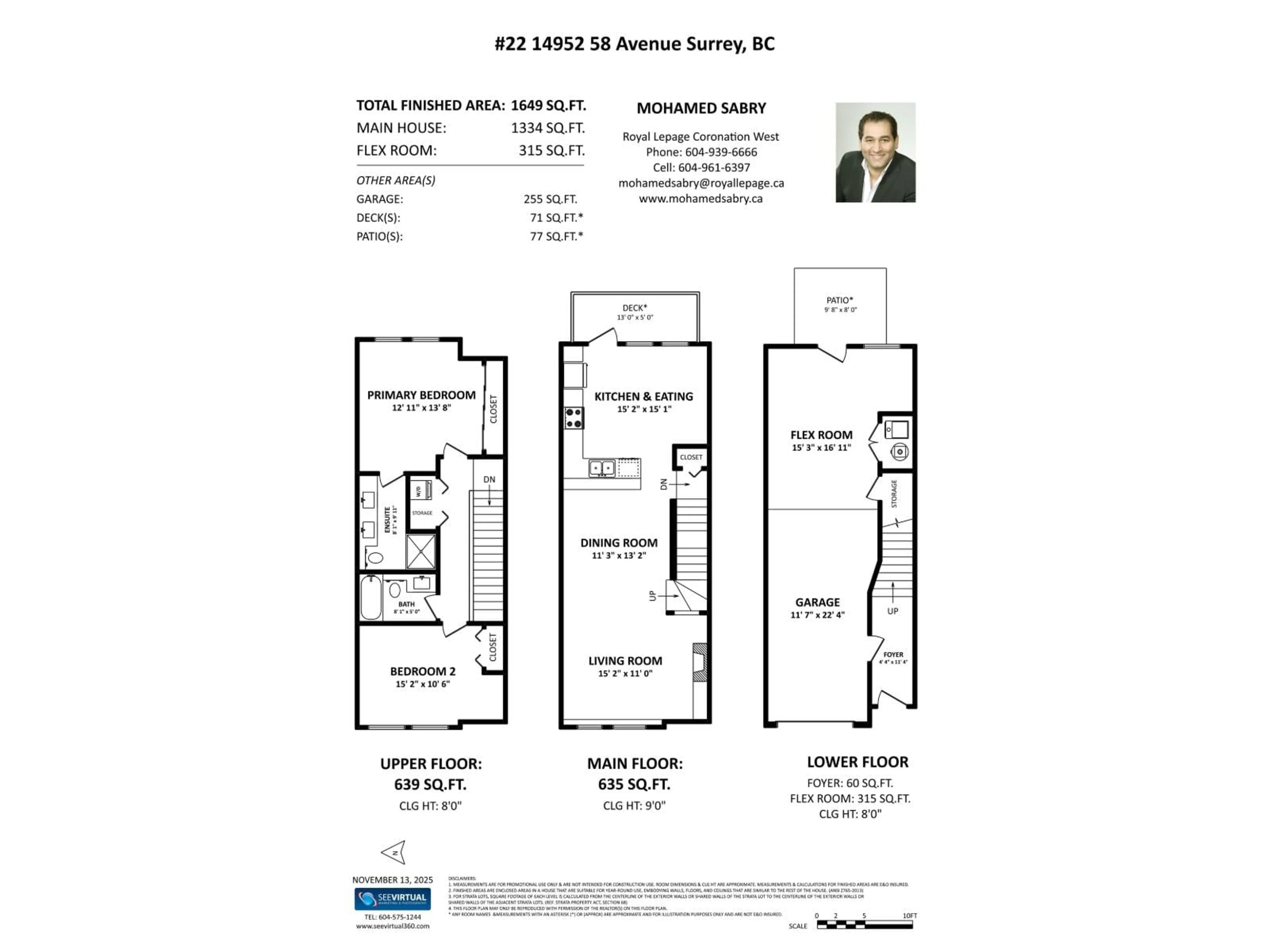 Floor plan for 22 - 14952 58 AVENUE, Surrey British Columbia V3S9J2